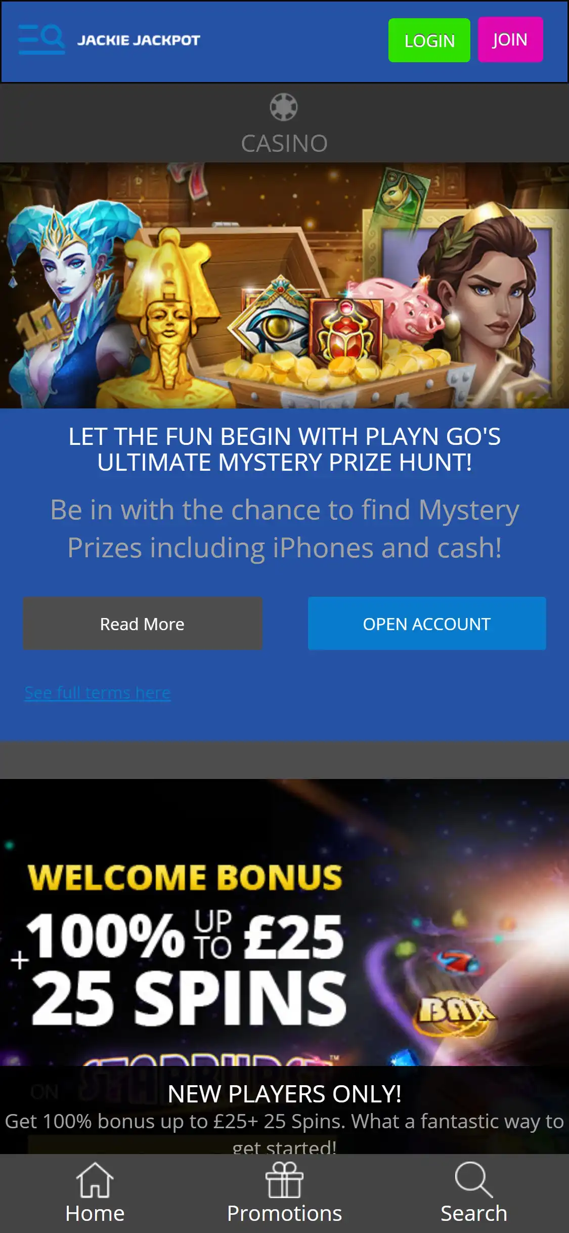 Jackie Jackpot Casino Mobile No Deposit Bonus Review