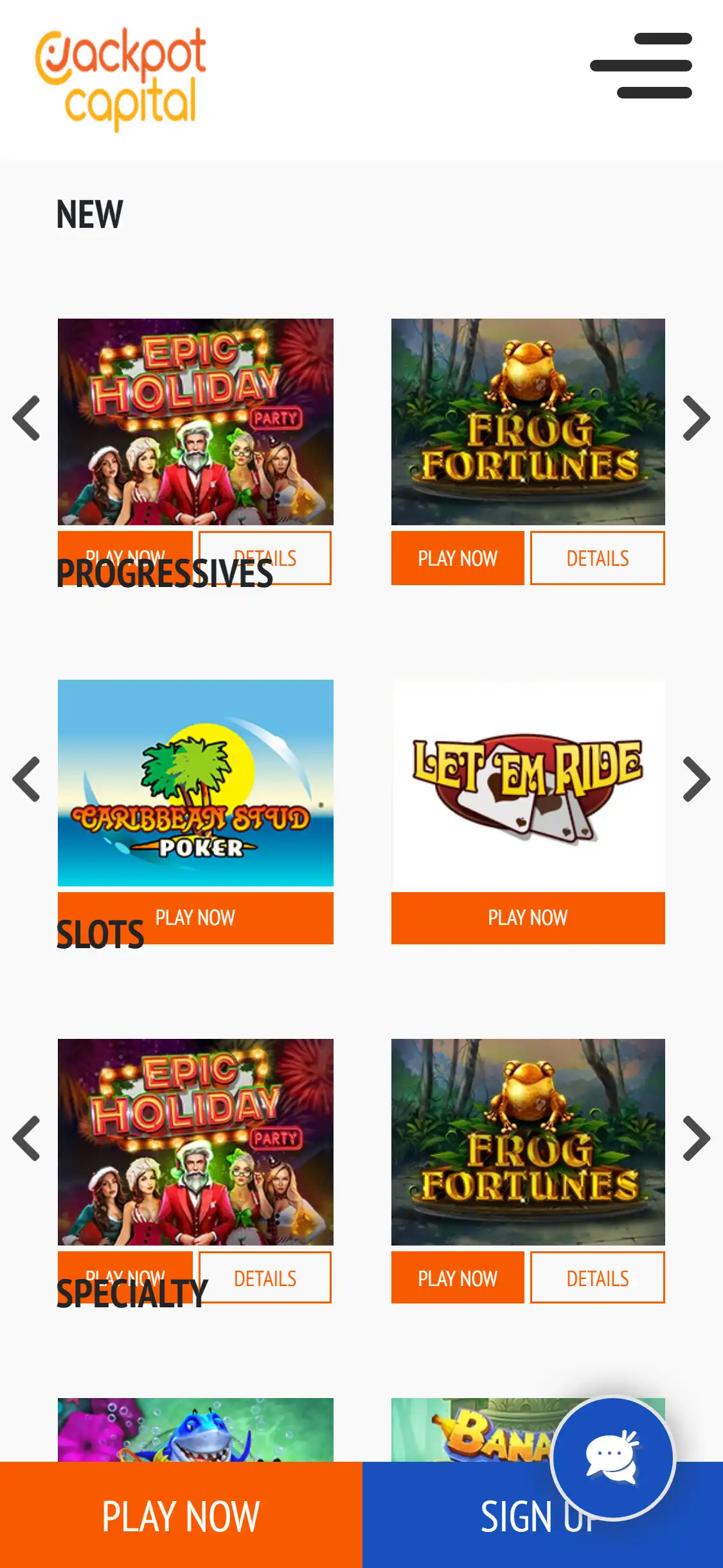 Jackpot Capital Casino Mobile Games Review