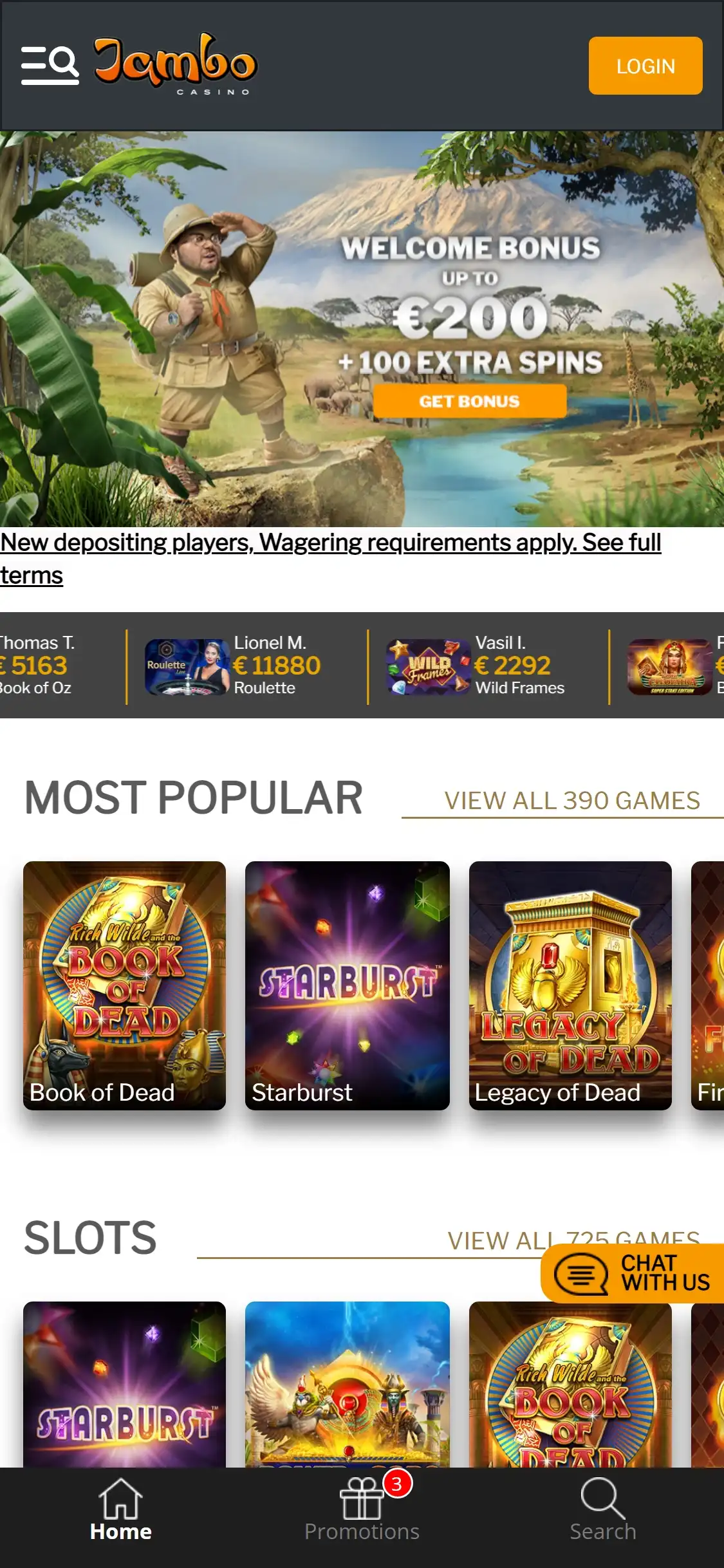 Jambo Casino Mobile Review