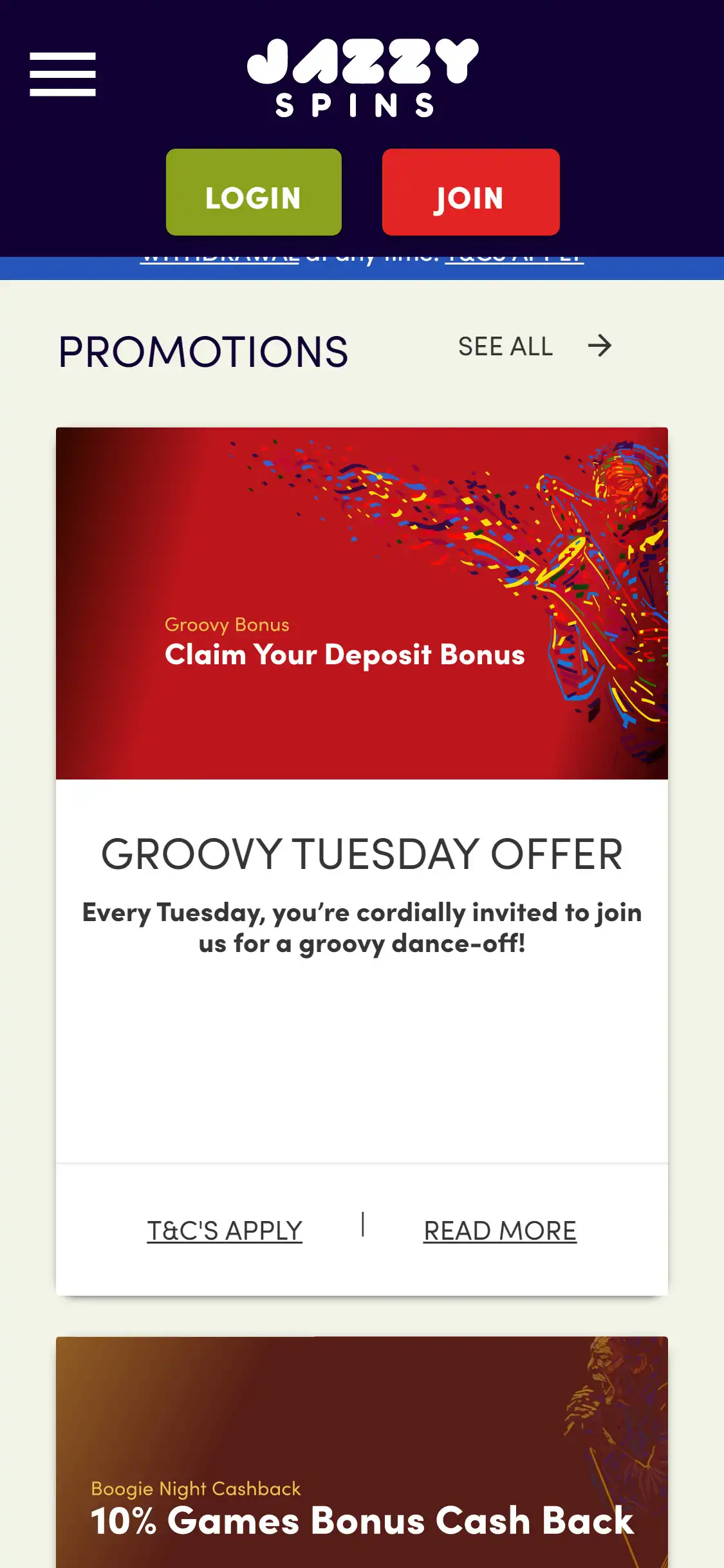 Jazzy Spins Casino Mobile No Deposit Bonus Review
