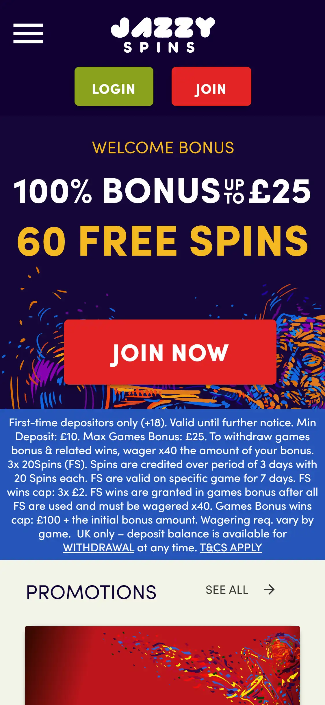 Jazzy Spins Casino Mobile Review