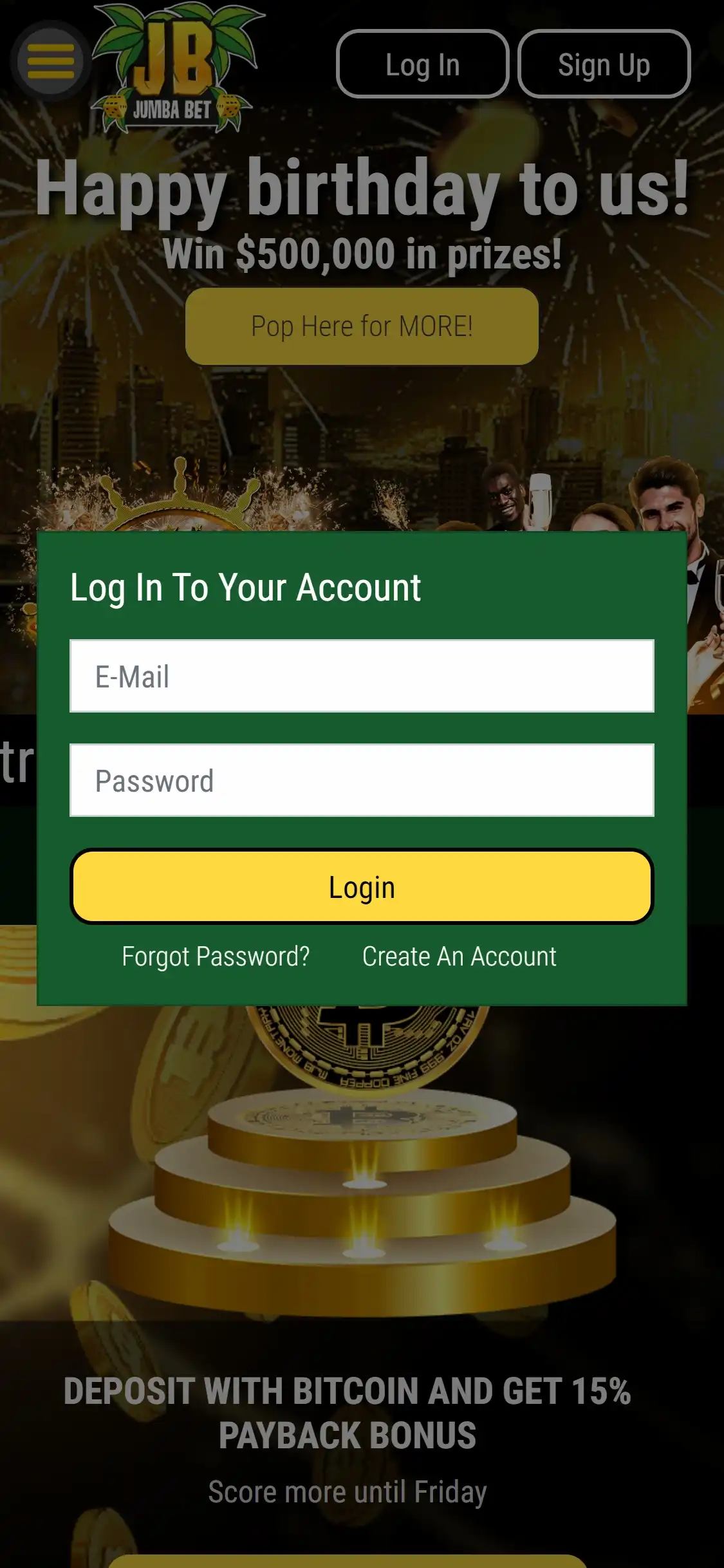 Jumba Bet Casino Mobile Login Review