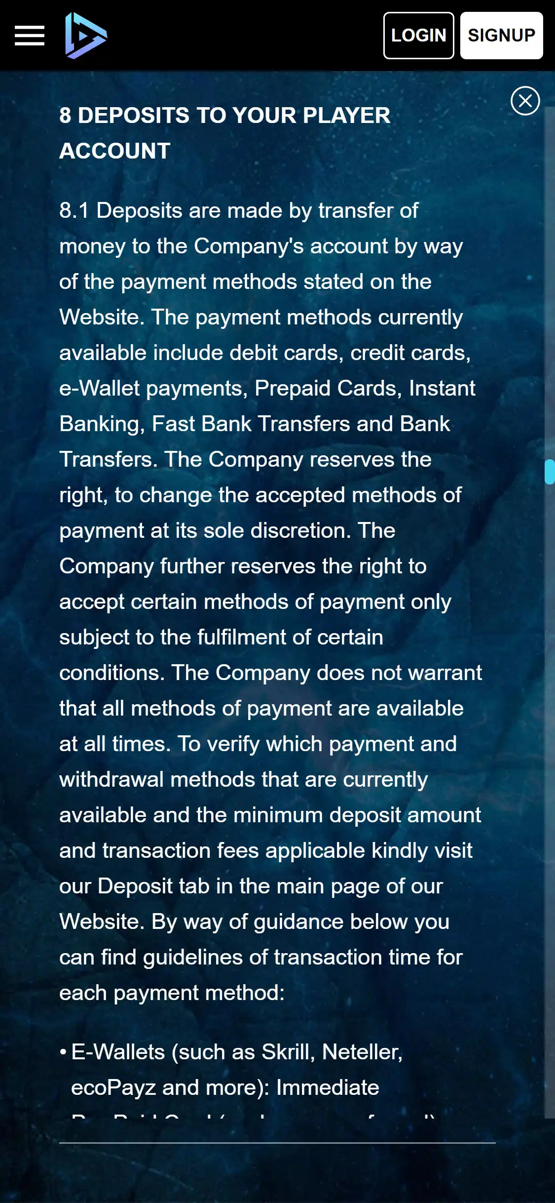 Kaboo Casino Mobile Payment Methods Review