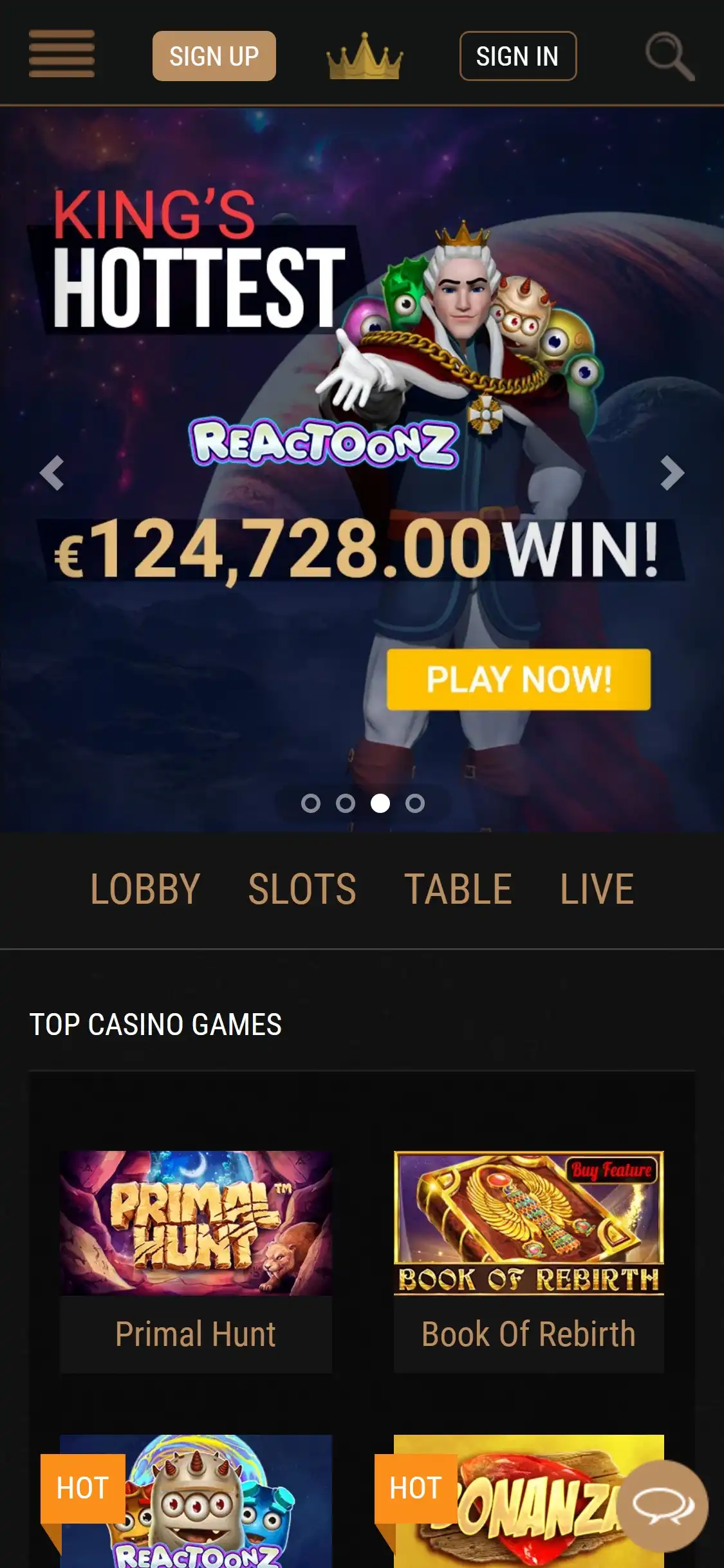 King Billy Casino Mobile Review