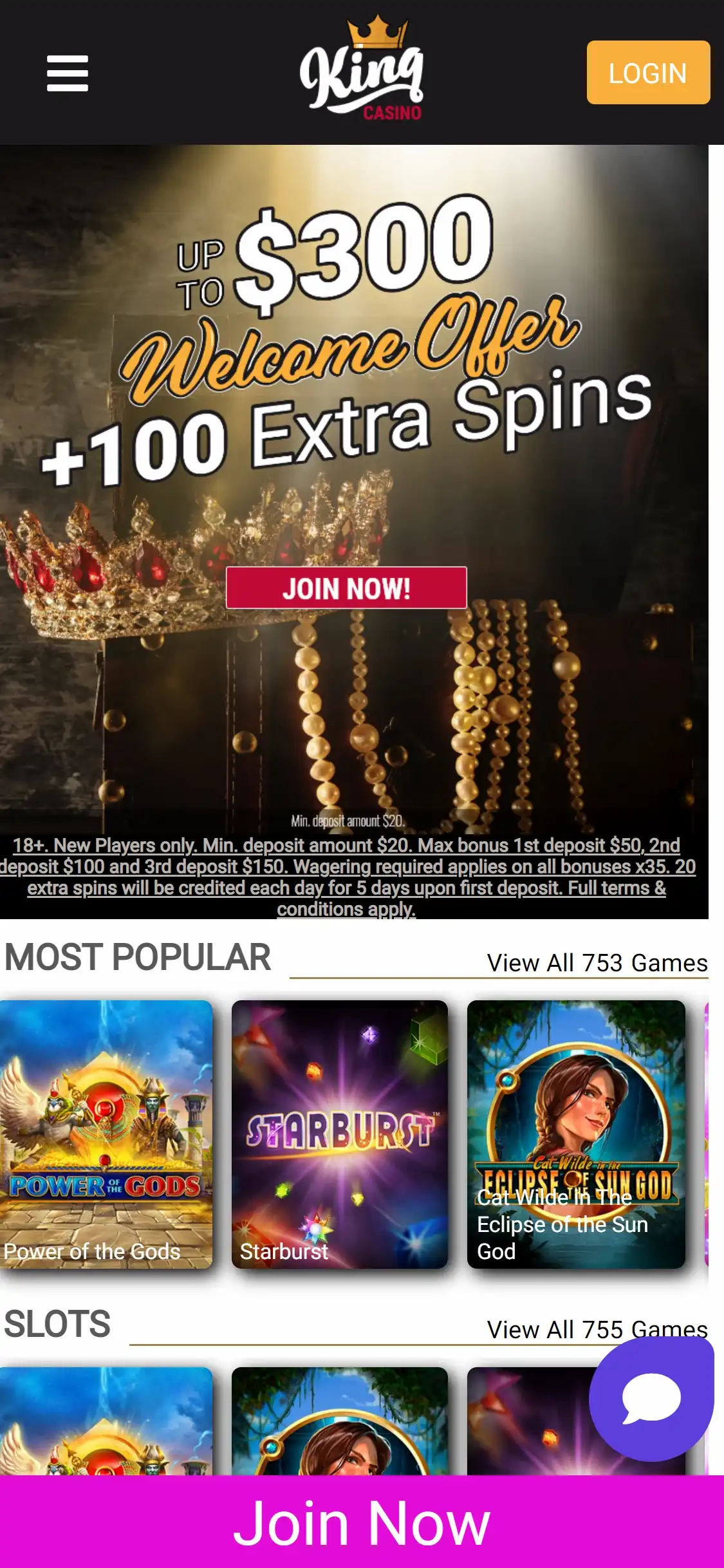 King Casino Mobile Review