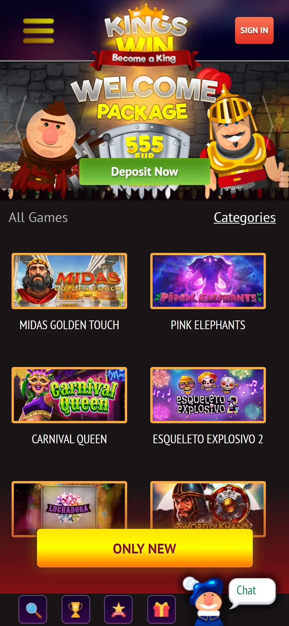 KingsWin Casino Mobile Review