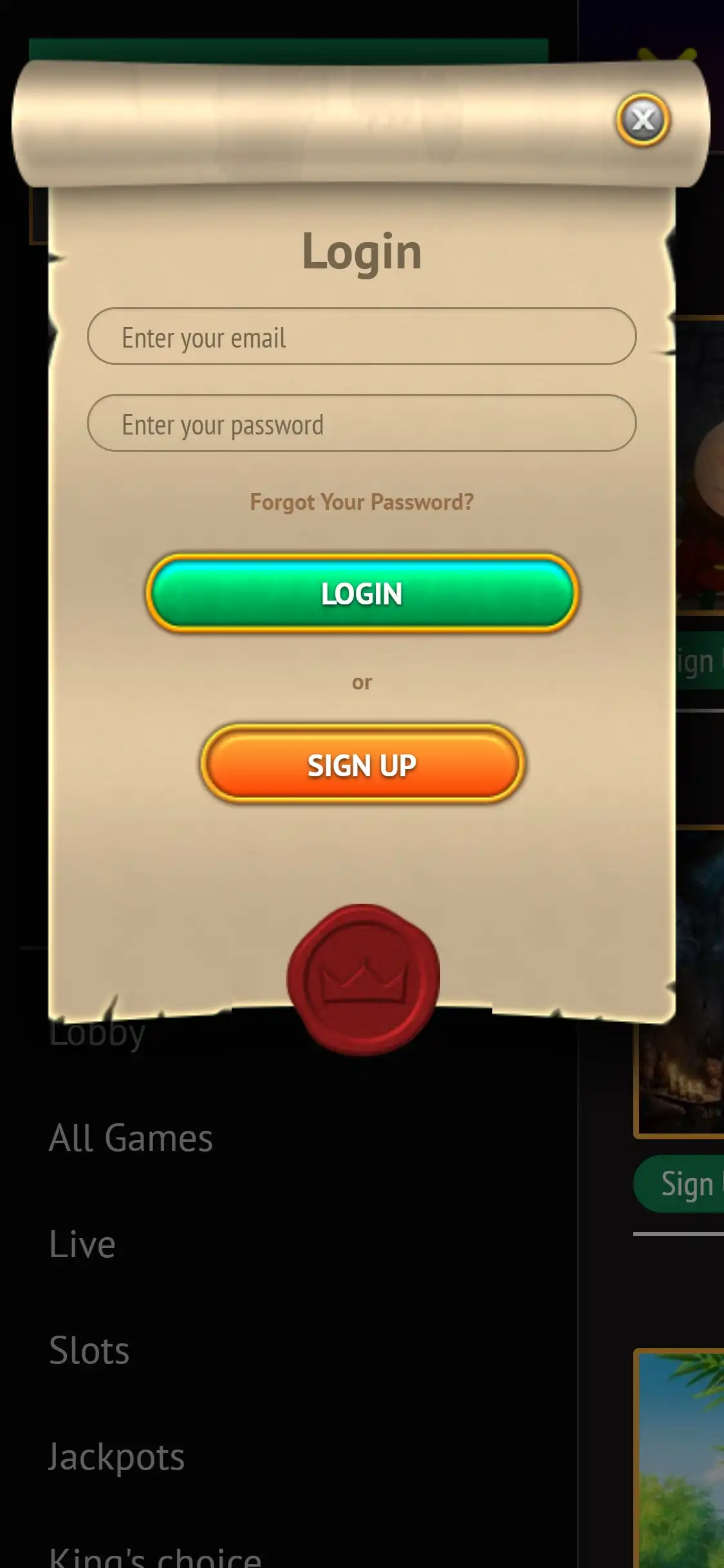 KingsWin Casino Mobile Login Review