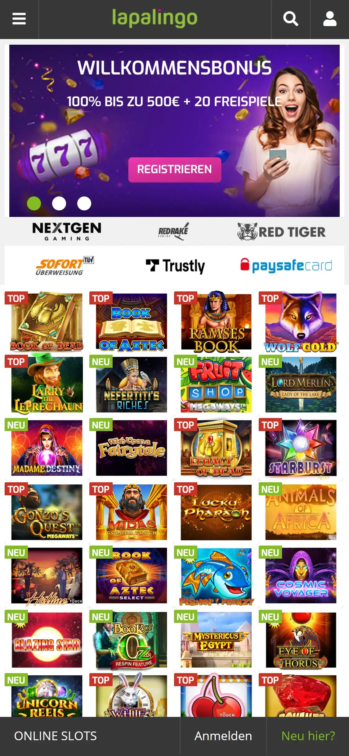 Lapalingo Casino Mobile Review