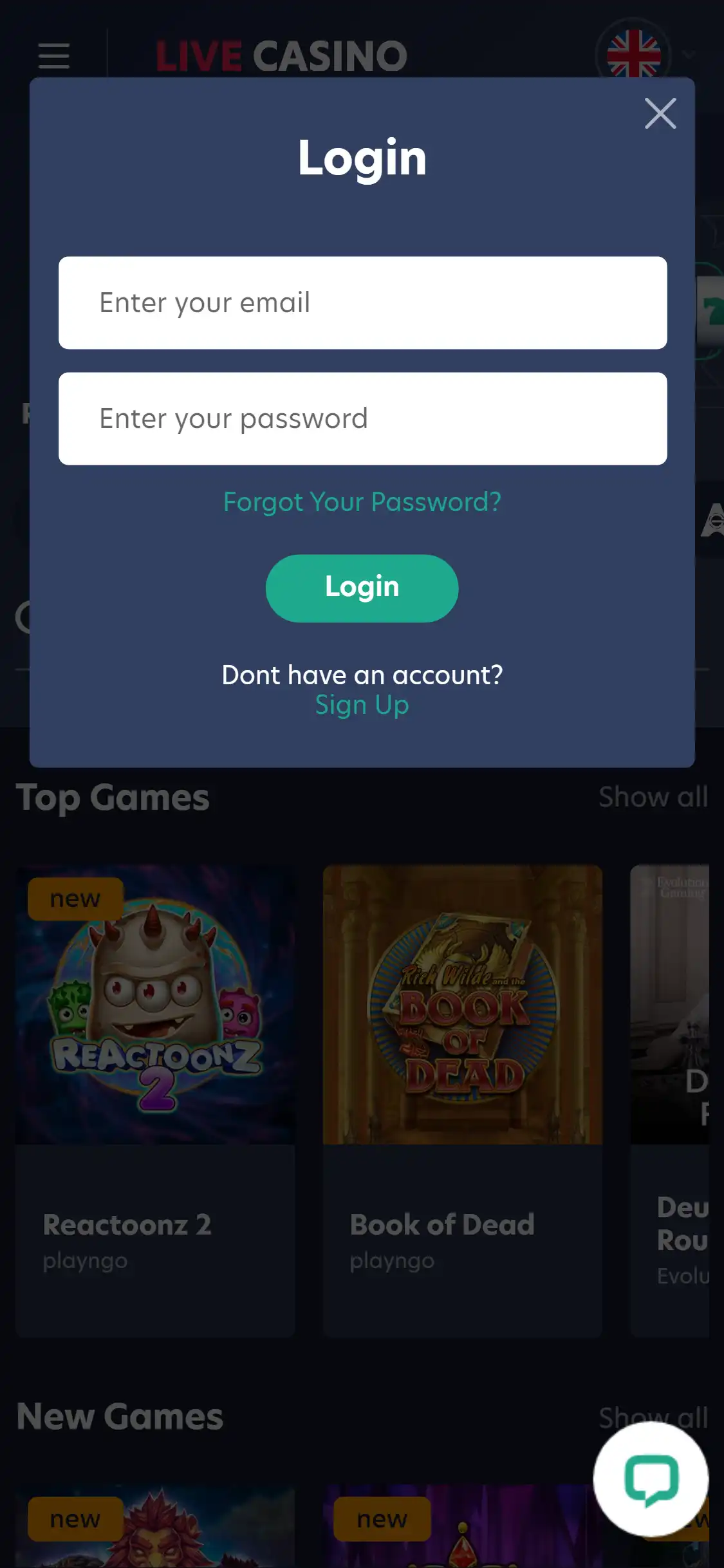 Live Casino Mobile Login Review