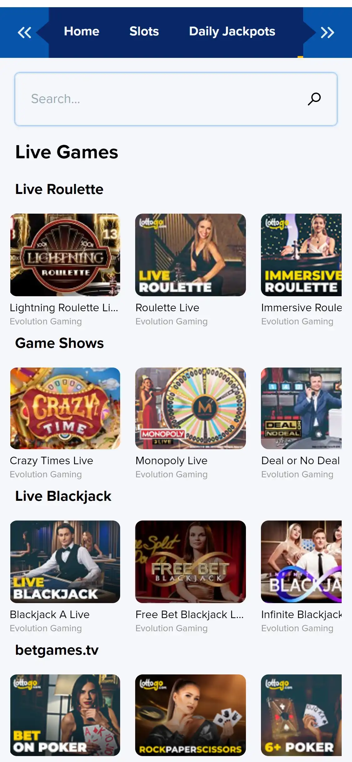 Lotto Go Casino Mobile Live Dealer Games Review