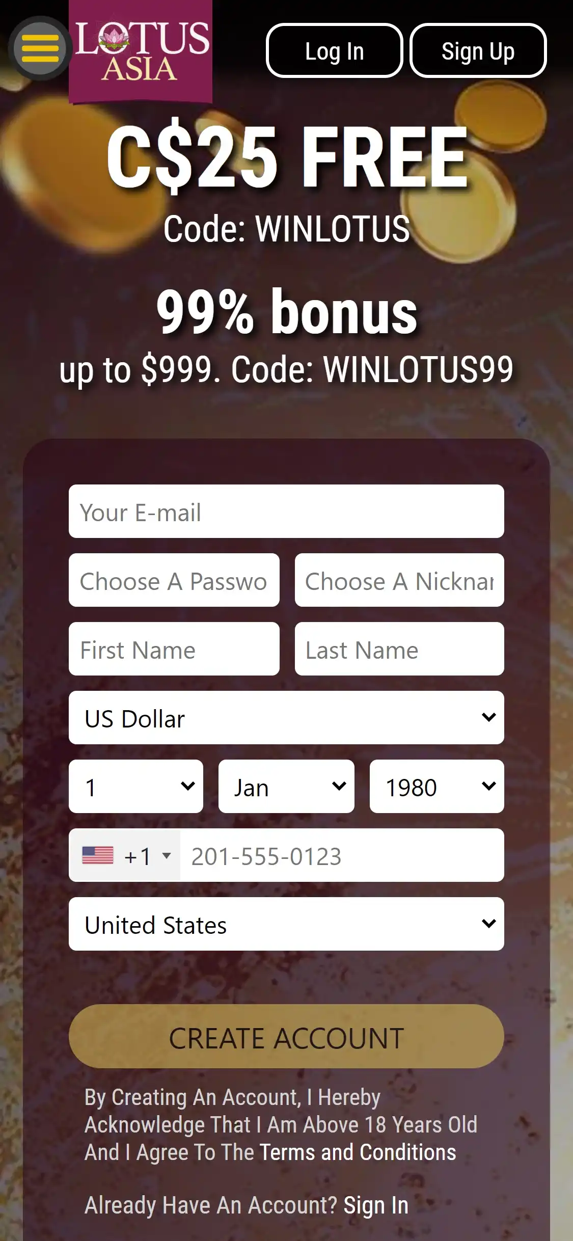 Lotus Asia Casino Mobile Review