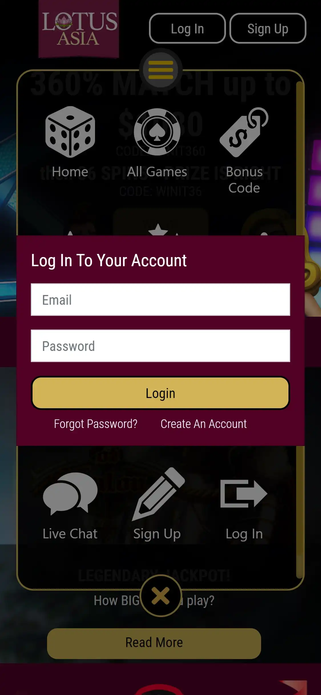 Lotus Asia Casino Mobile Login Review