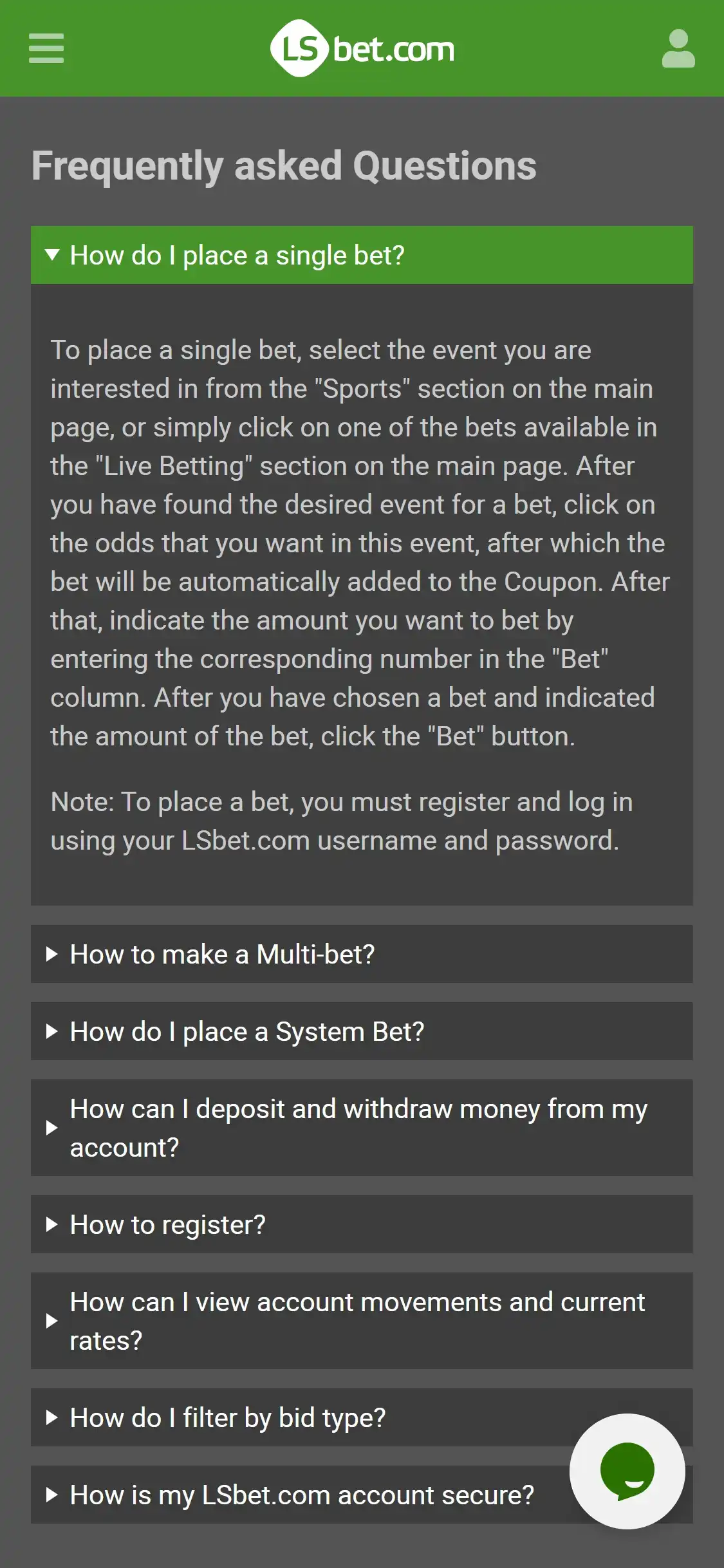 LS Bet Casino Mobile Support Review