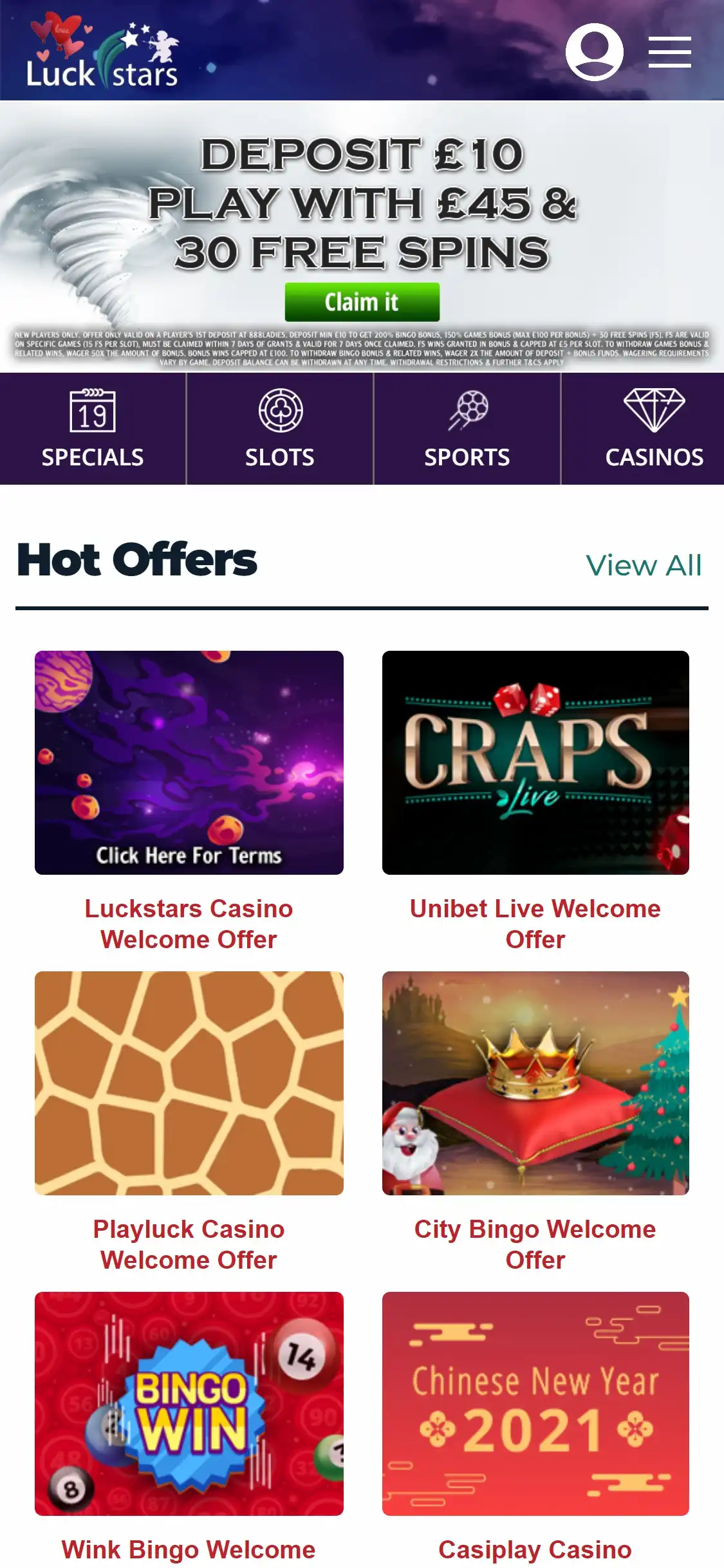 LuckStars Mobile Review