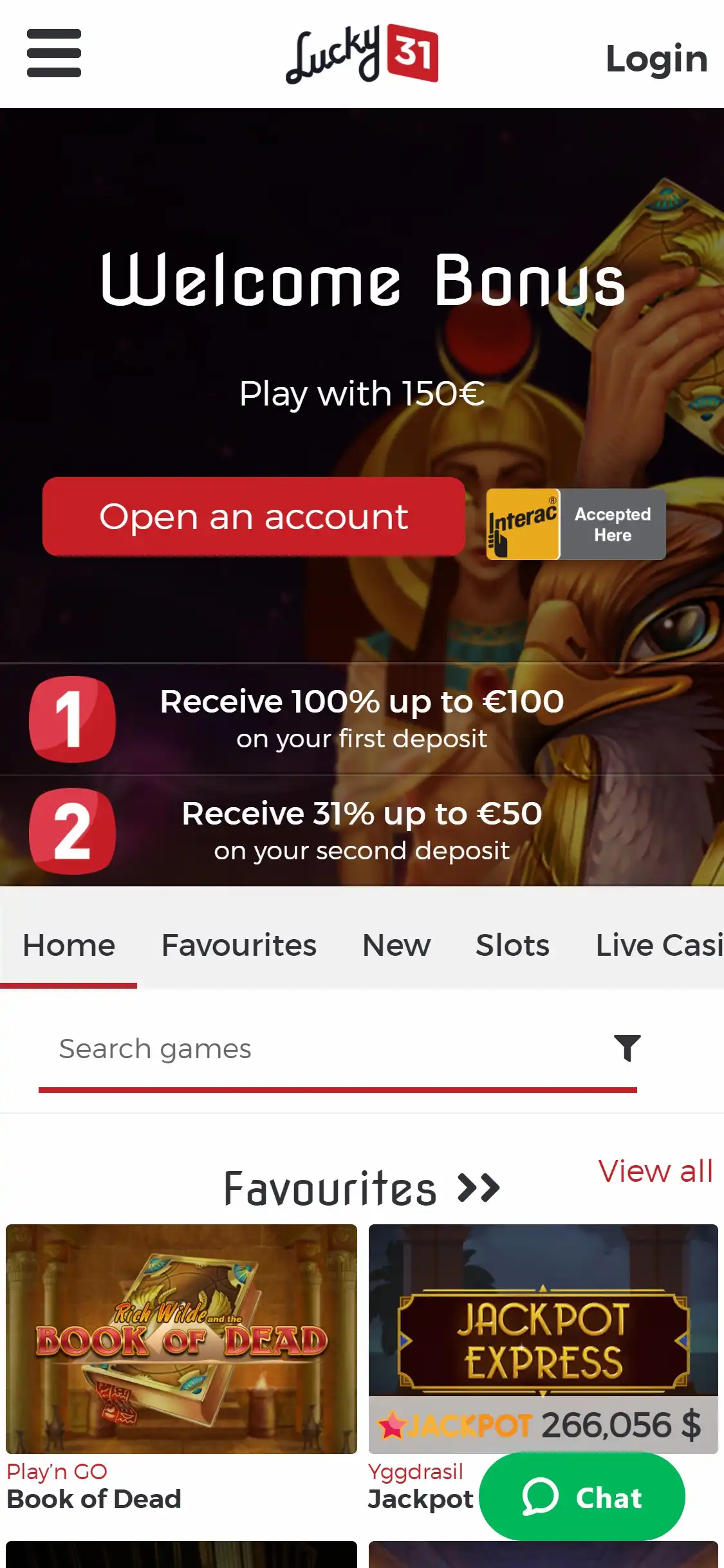 Lucky 31 Casino Mobile Review