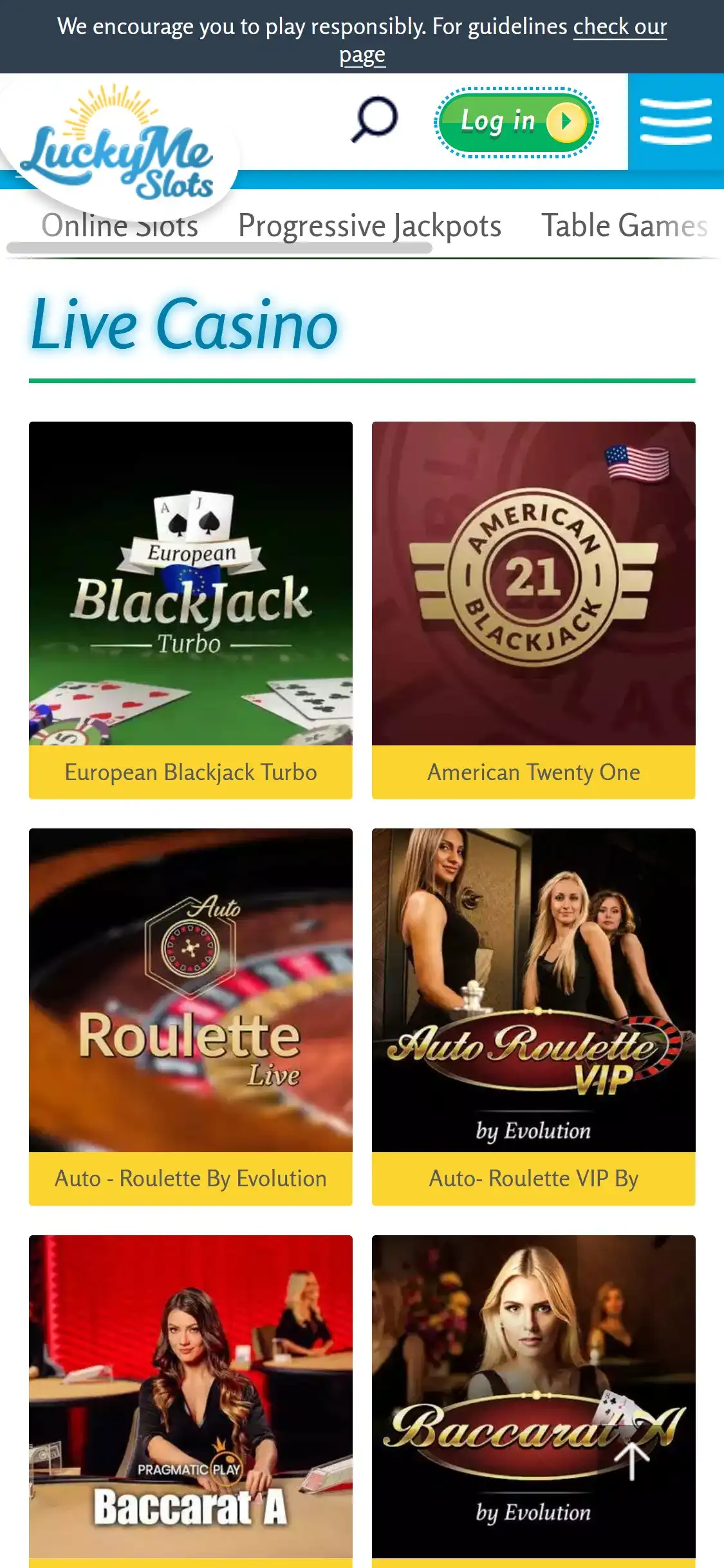 LuckyMe Slots Mobile Live Dealer Games Review