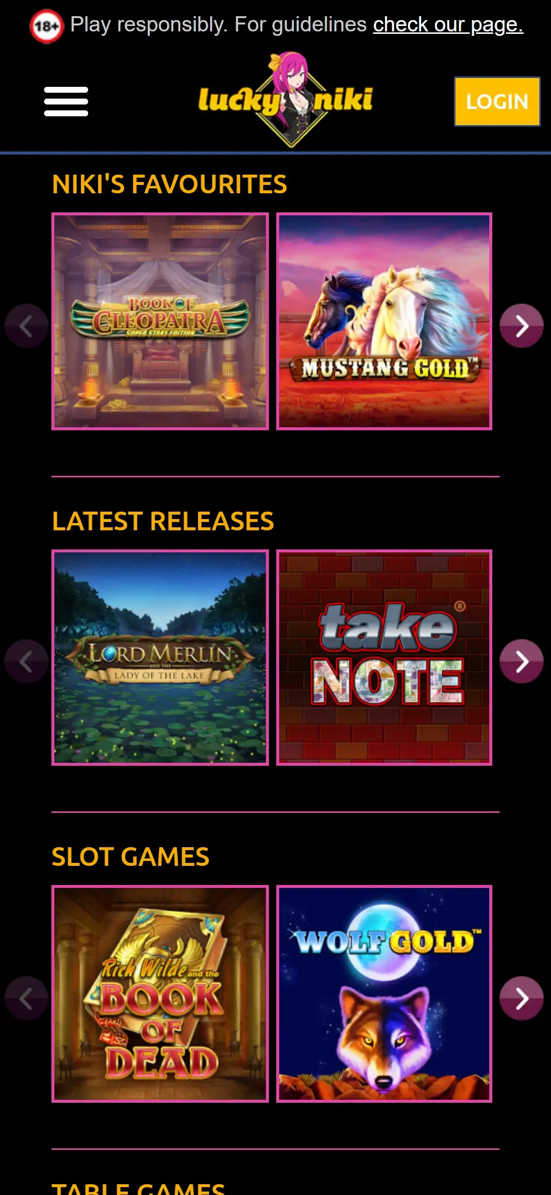 Lucky Niki Casino Mobile Games Review