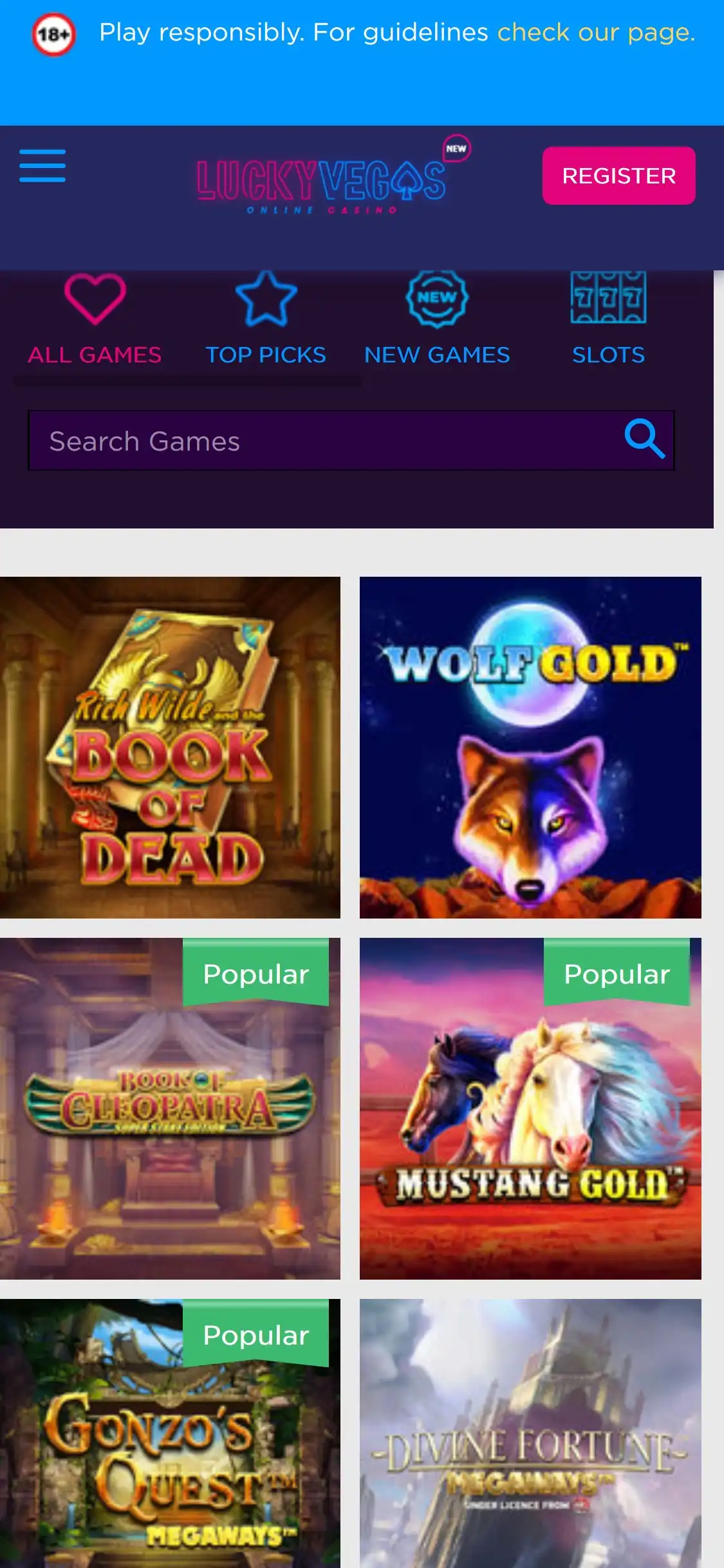 Lucky Vegas Mobile Games Review