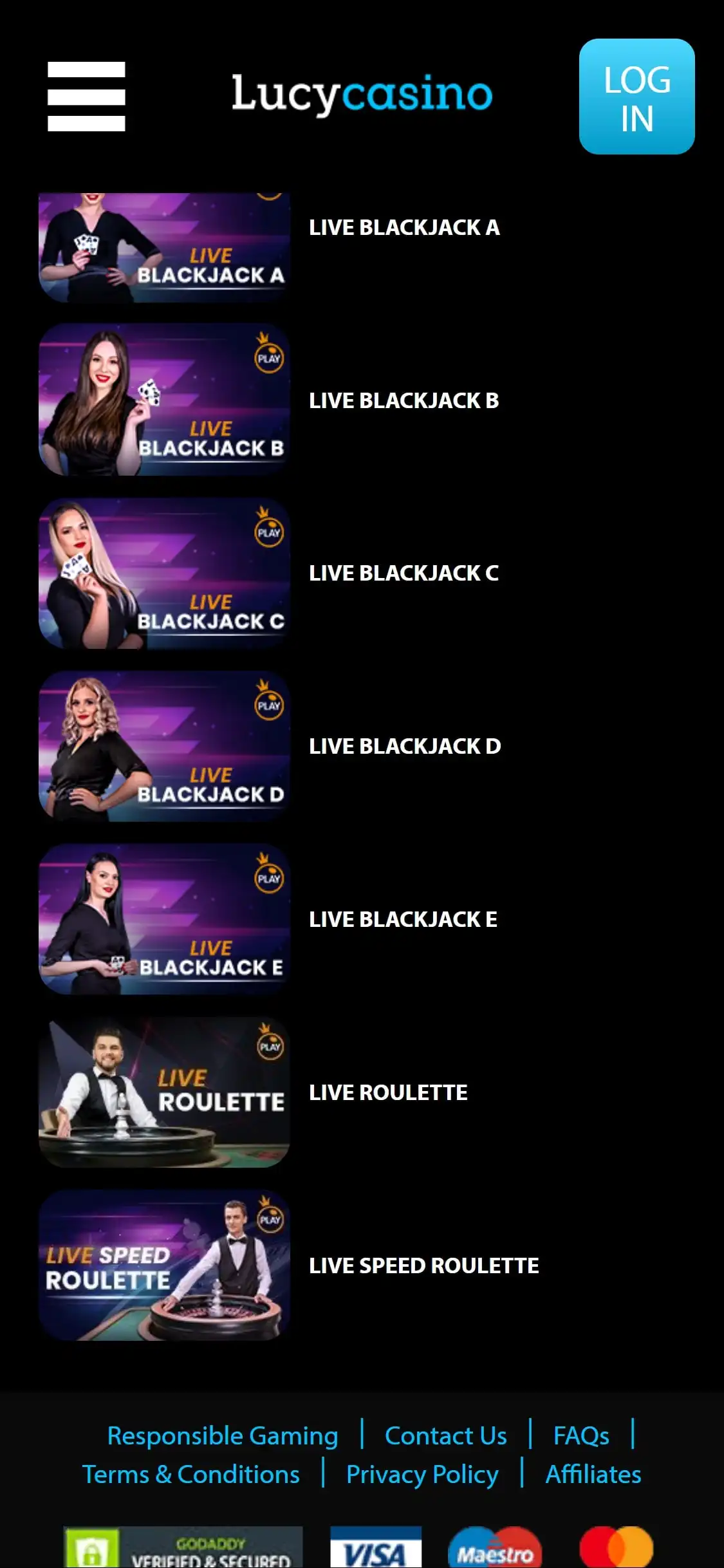 Lucy Casino Mobile Live Dealer Games Review