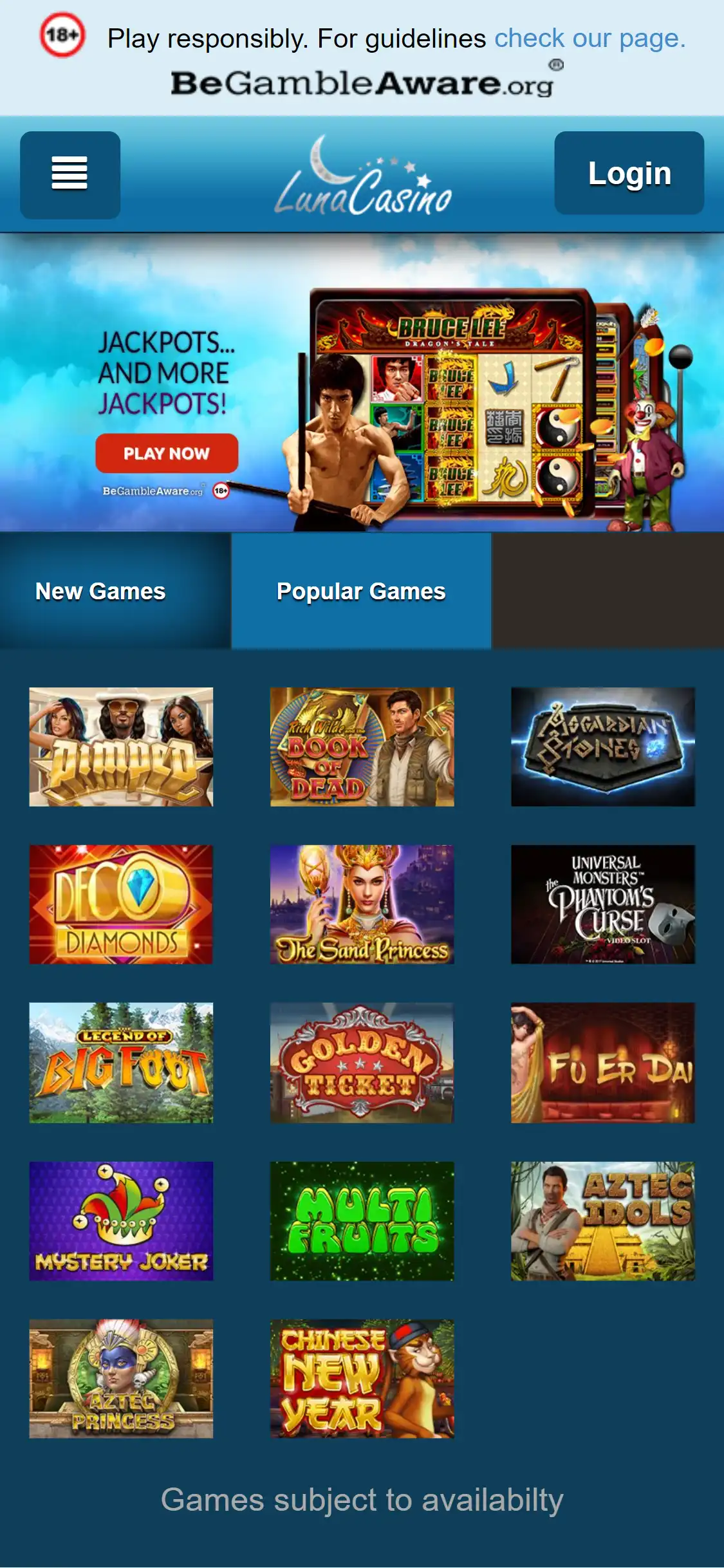 Luna Casino Mobile Review
