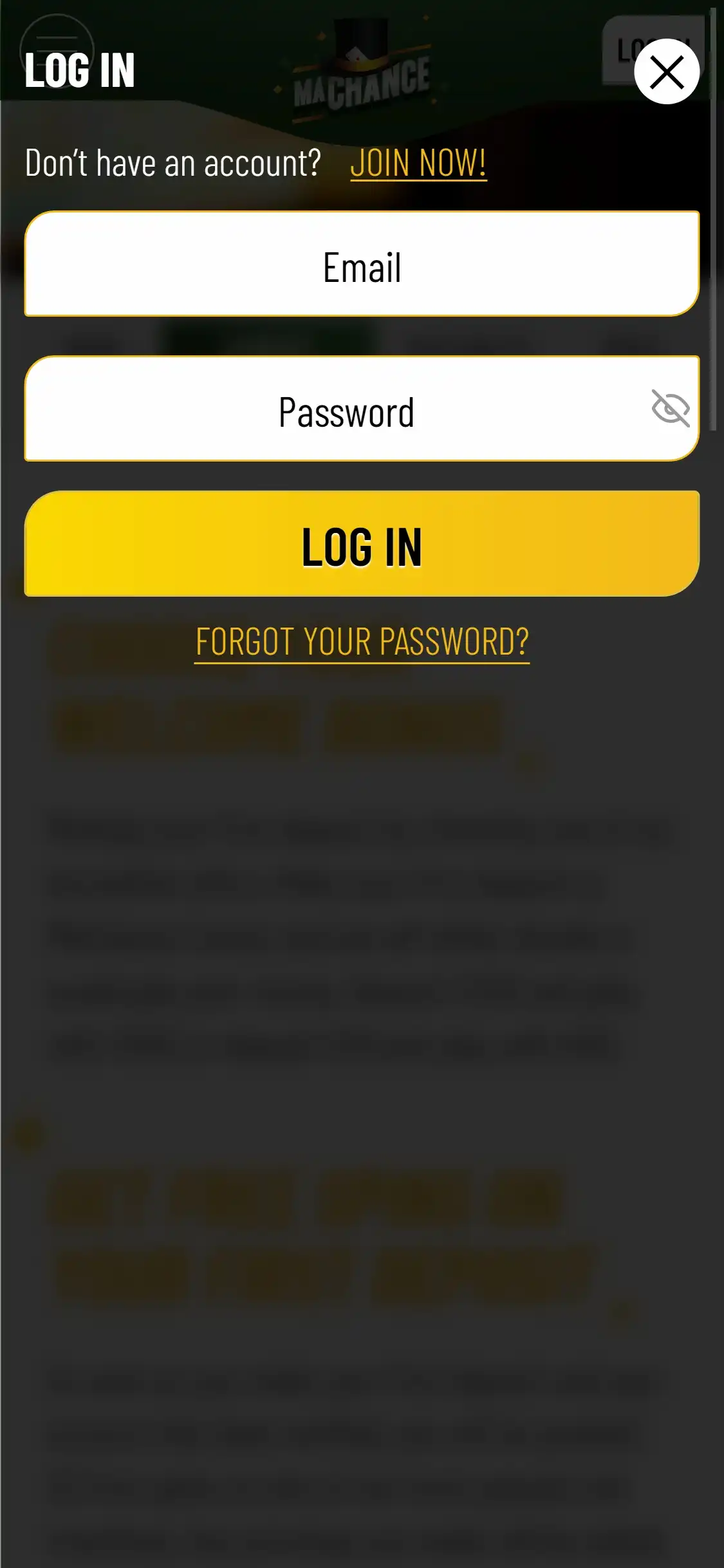 MaChance Casino Mobile Login Review
