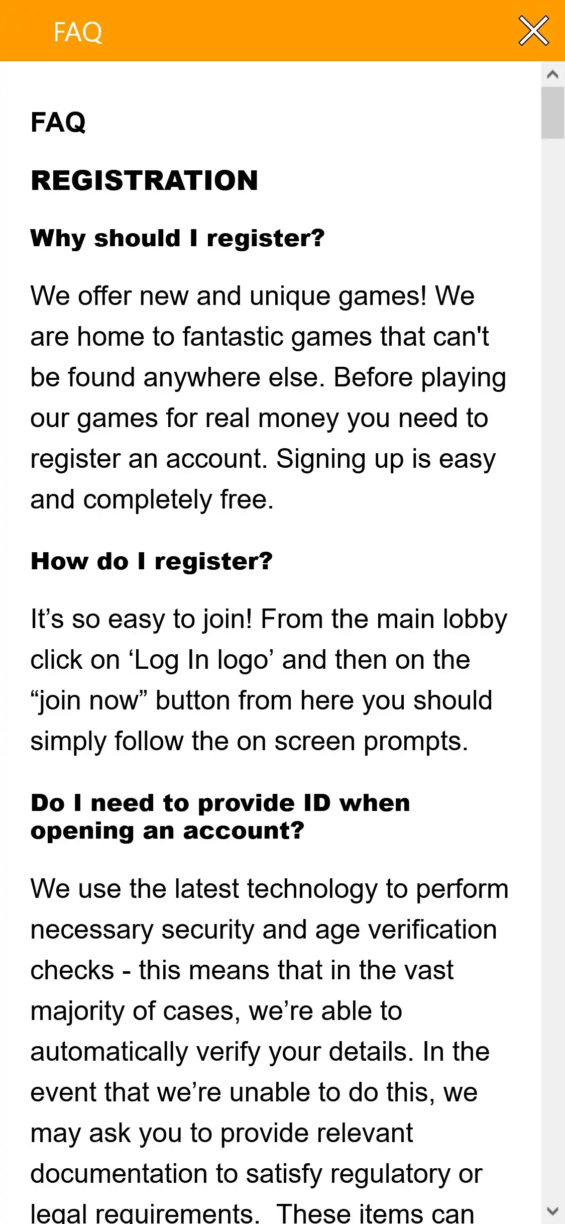 Mango Spins Casino Mobile Support Review