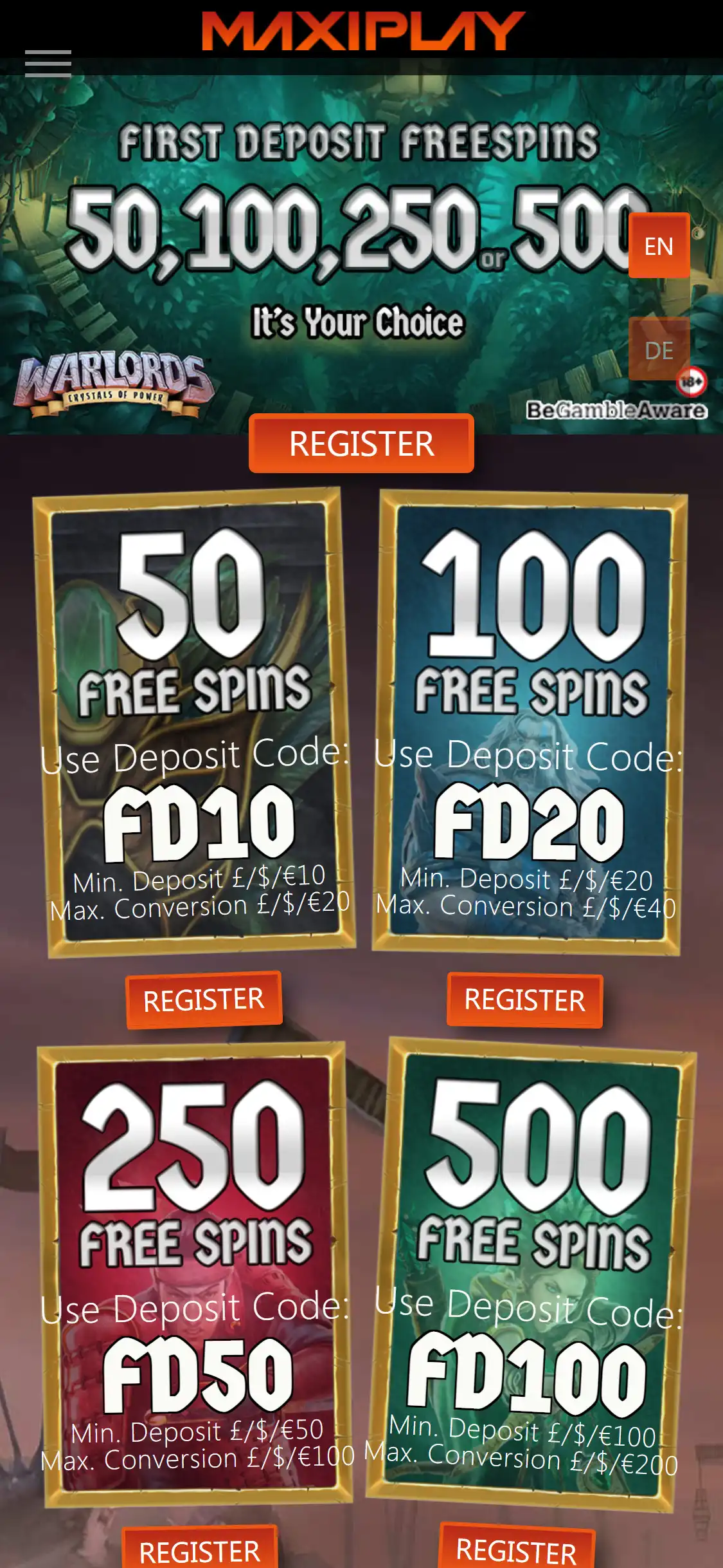 MaxiPlay Casino Mobile Review