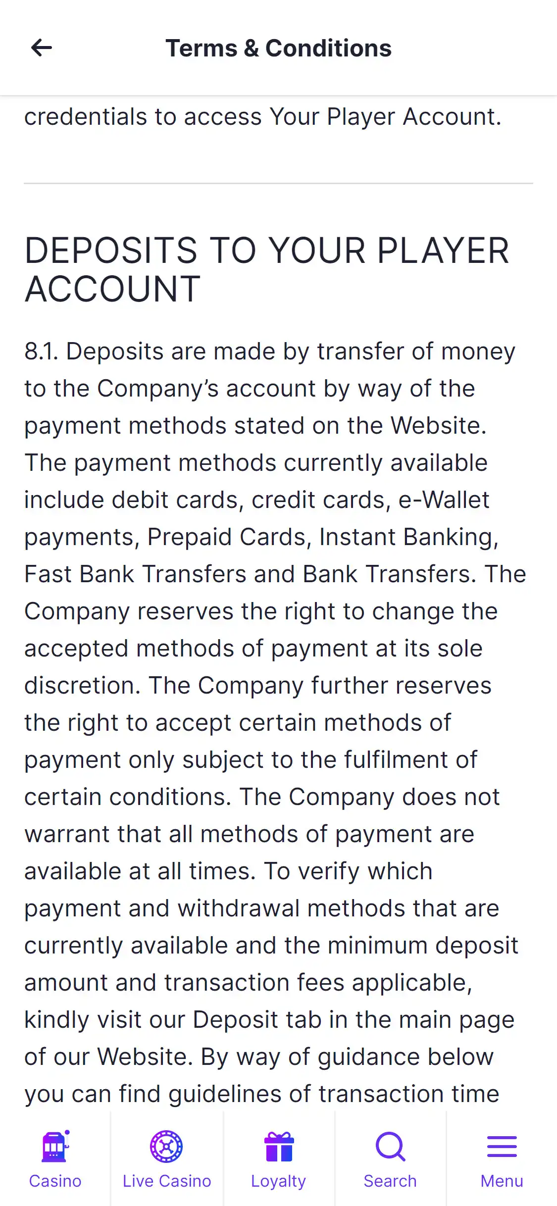 Megarush Mobile Payment Methods Review
