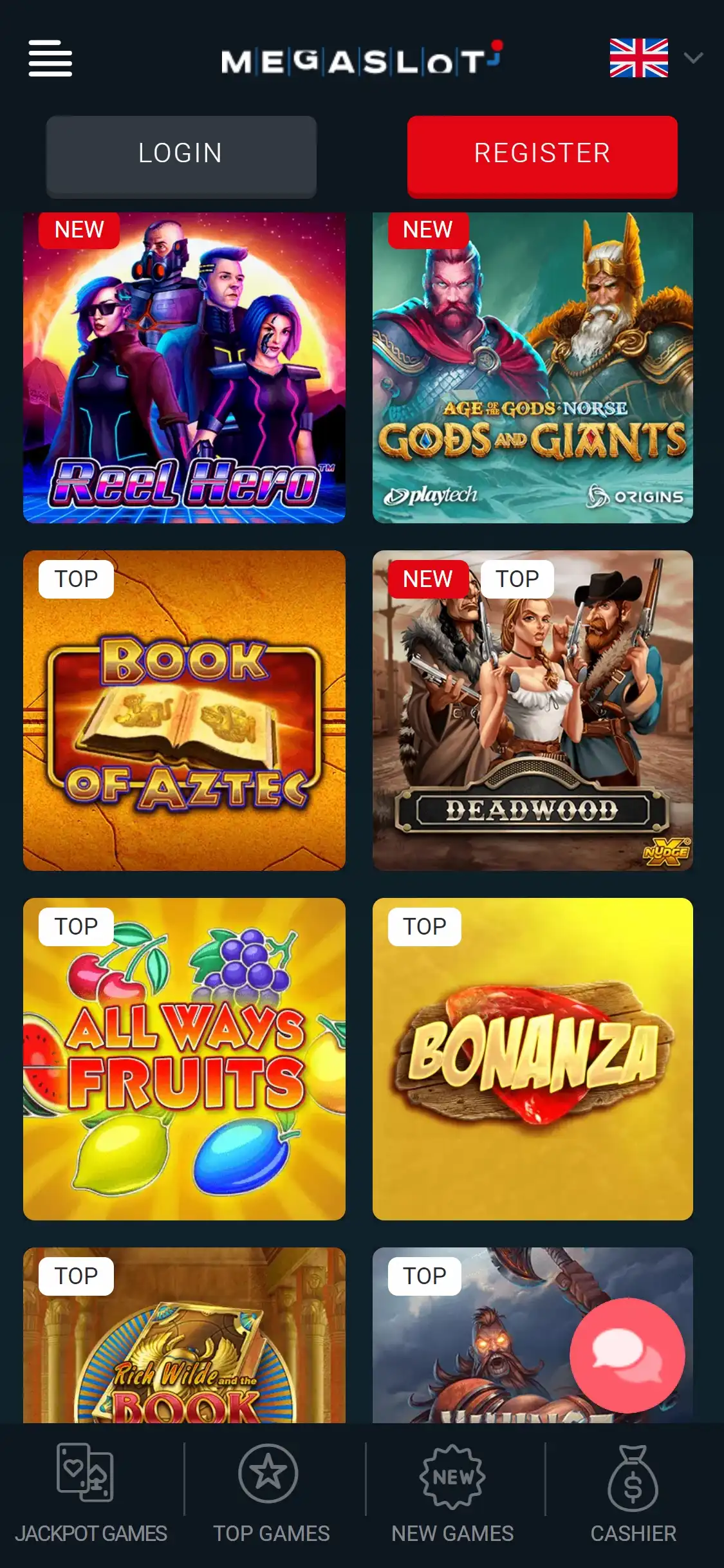 Megaslot Casino Mobile Games Review