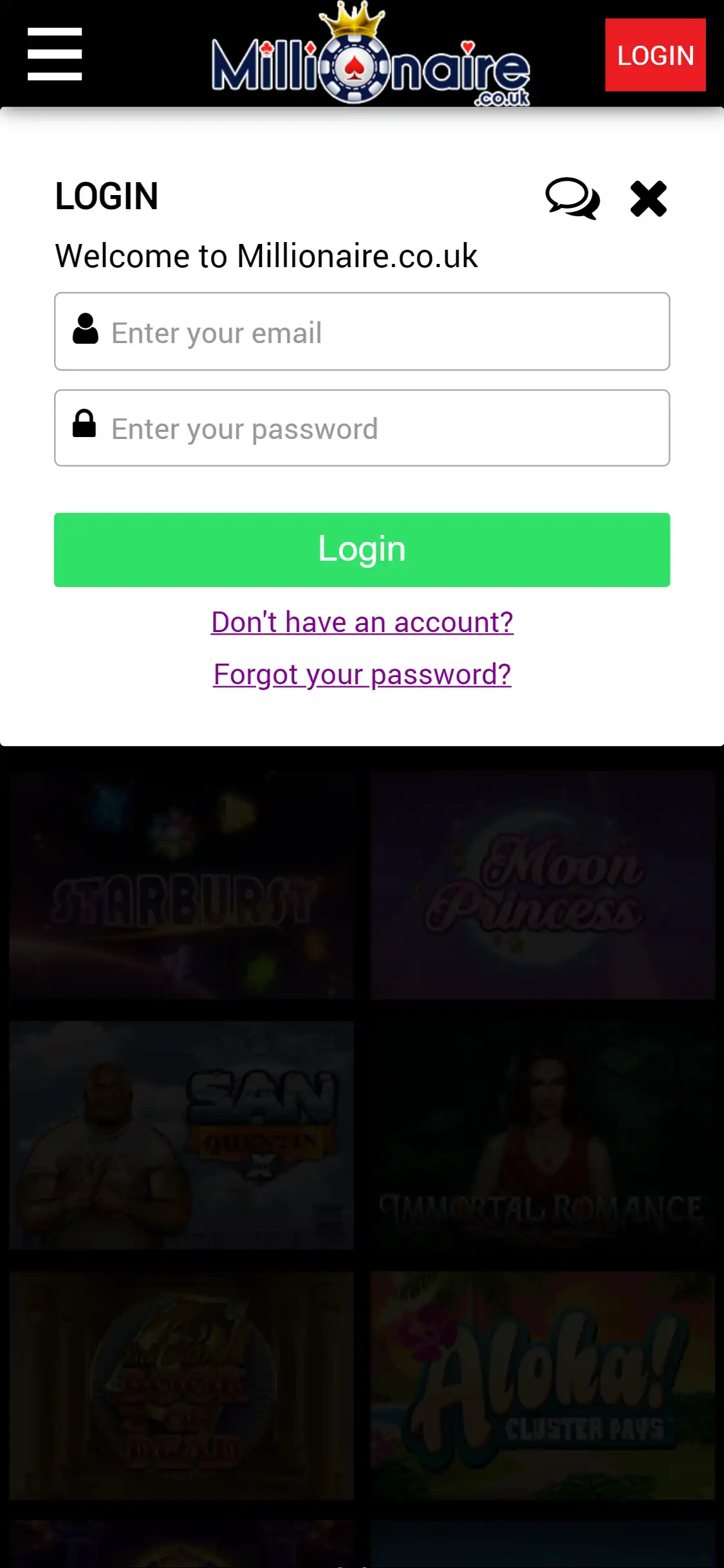 Millionaire Casino Mobile Login Review