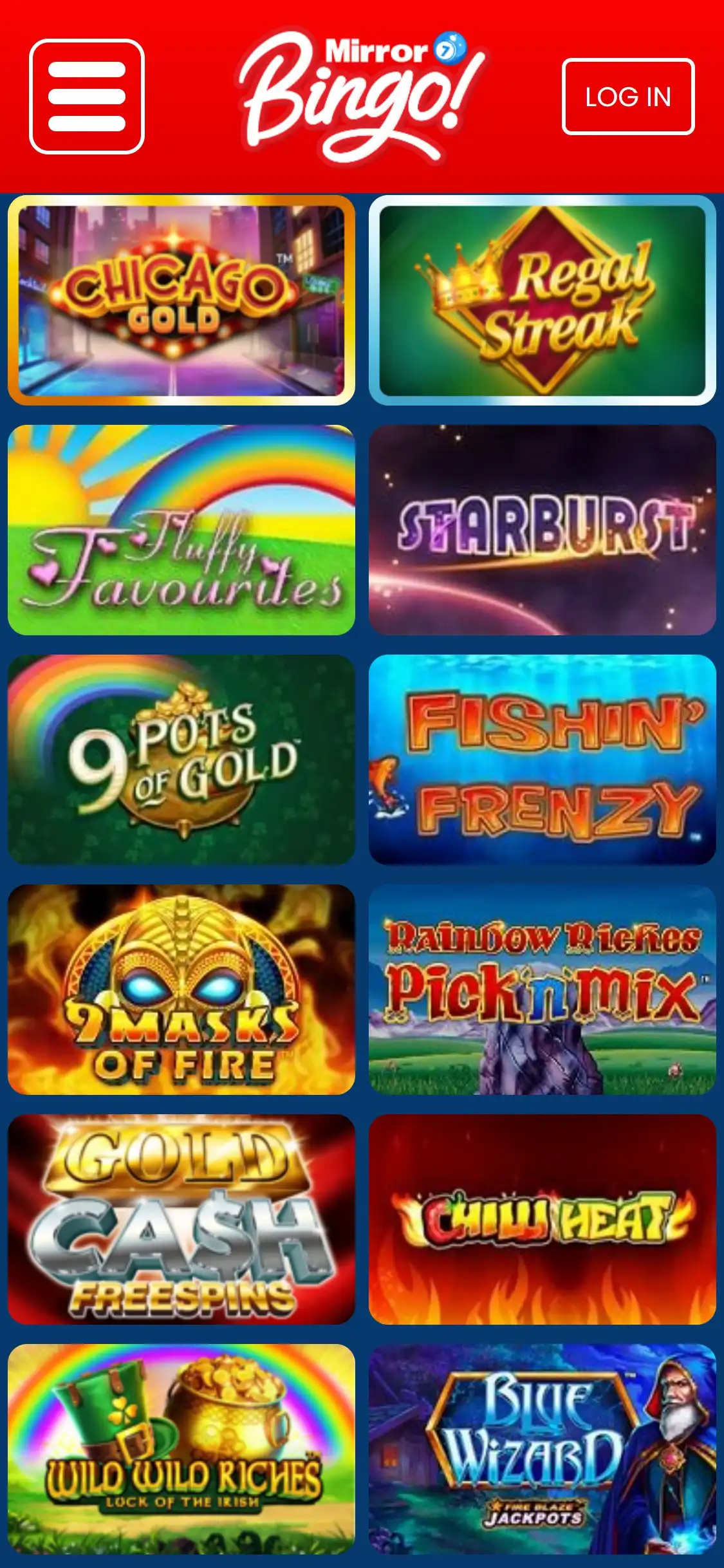Mirror Bingo Casino Mobile Games Review