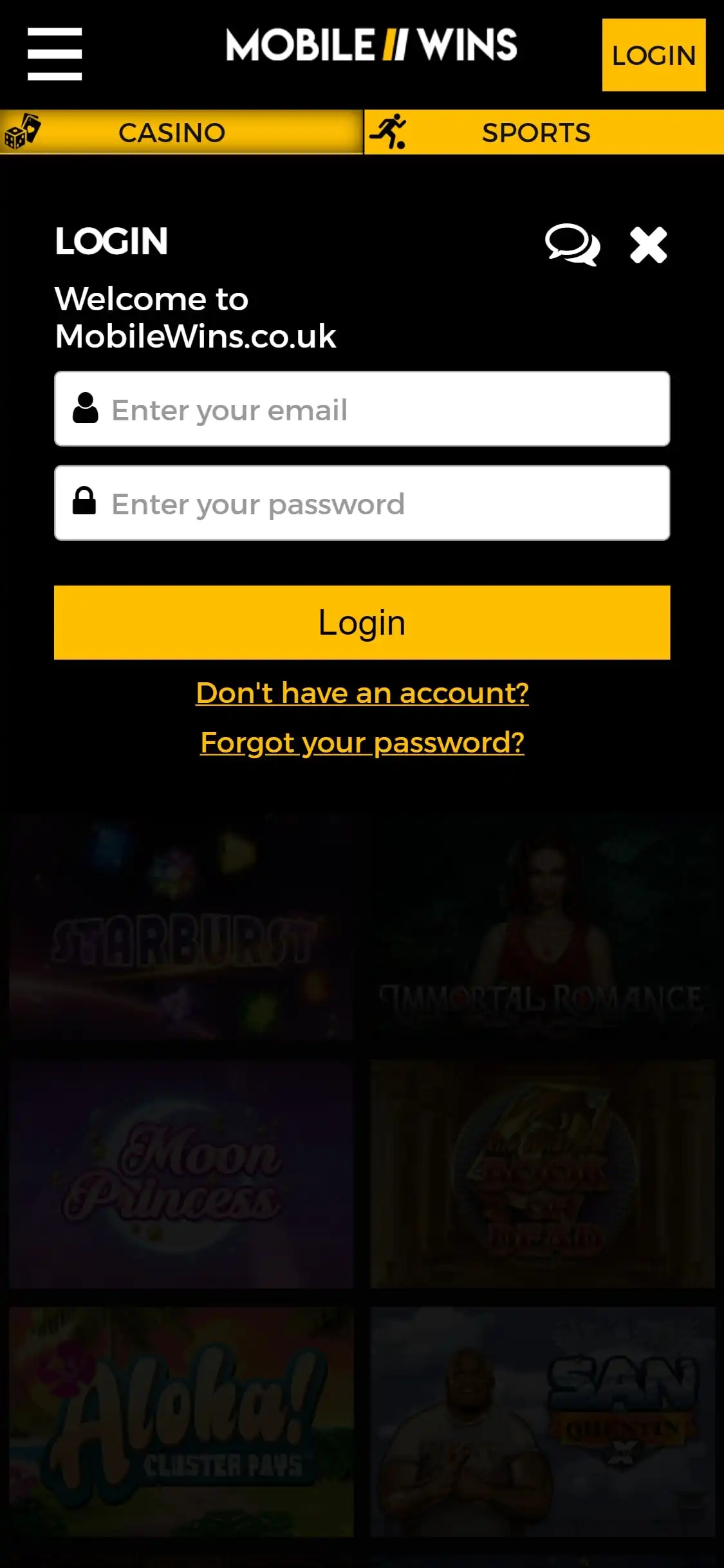 Mobile Wins Casino Mobile Login Review