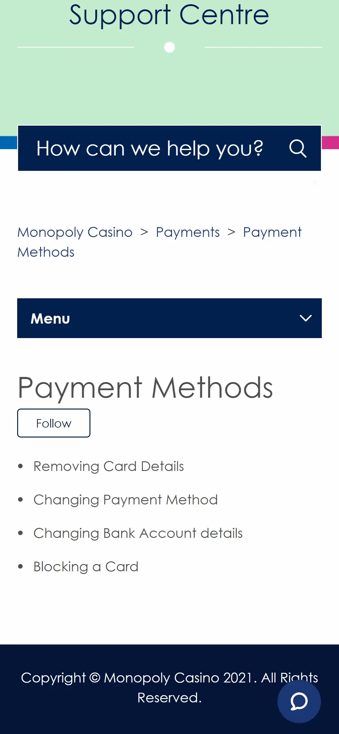 Monopoly Casino Mobile Payment Methods Review