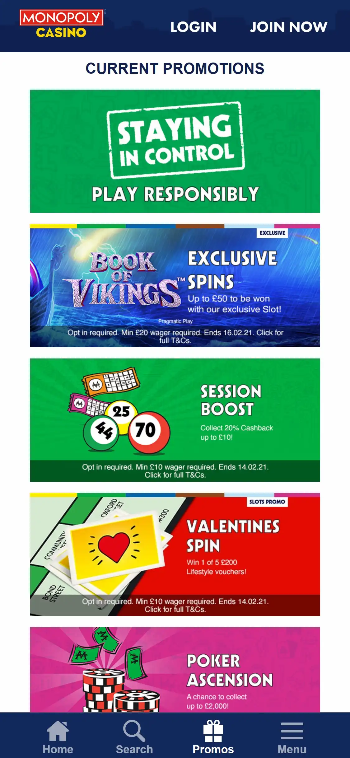 Monopoly Casino Mobile No Deposit Bonus Review