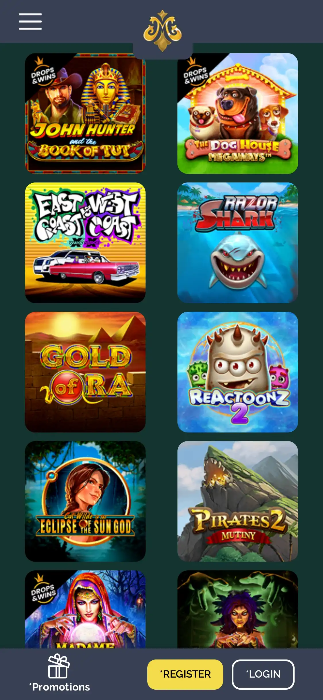 Monte Cryptos Casino Mobile Games Review