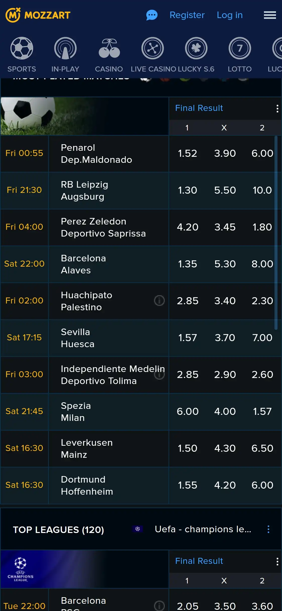 Mozzart Casino Mobile Betting Review