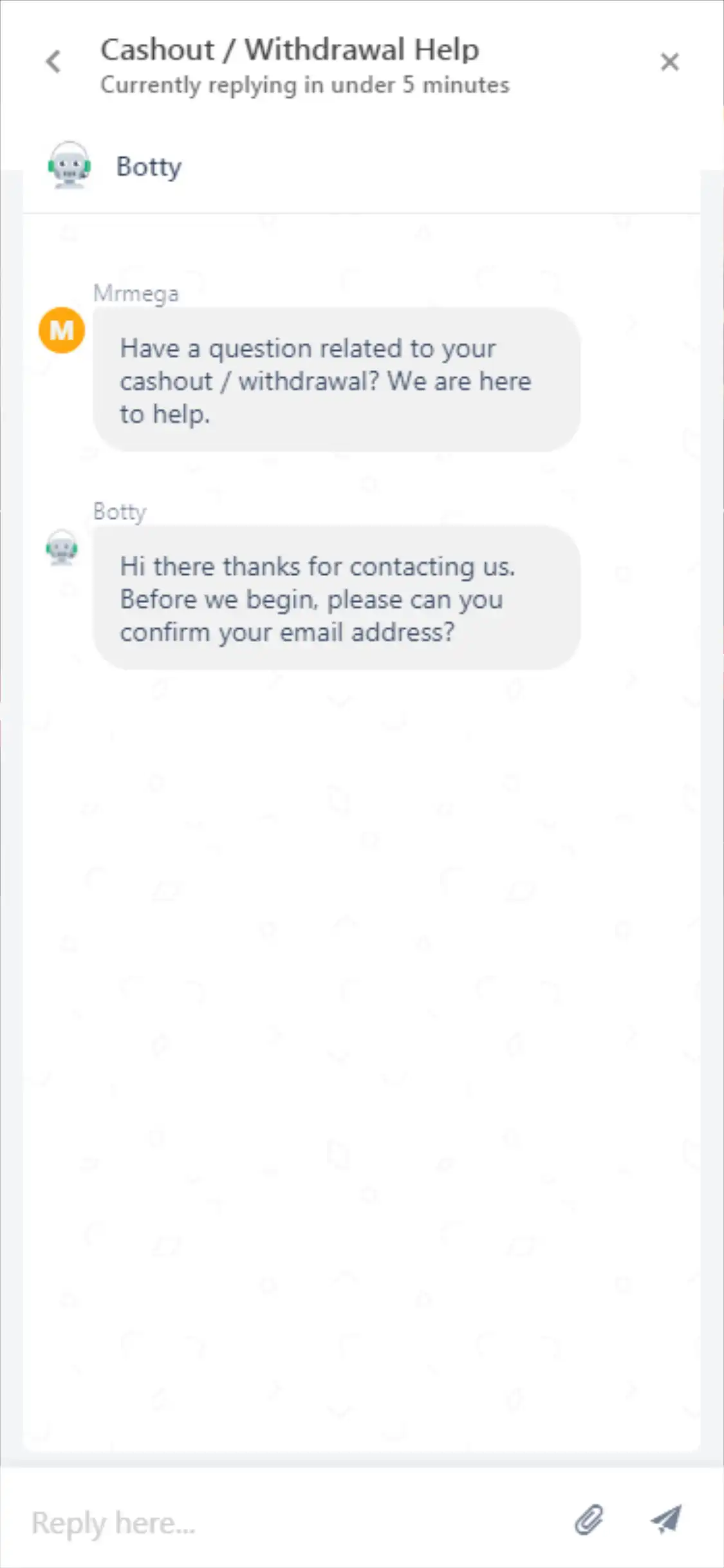 MrMega Casino Mobile Support Review