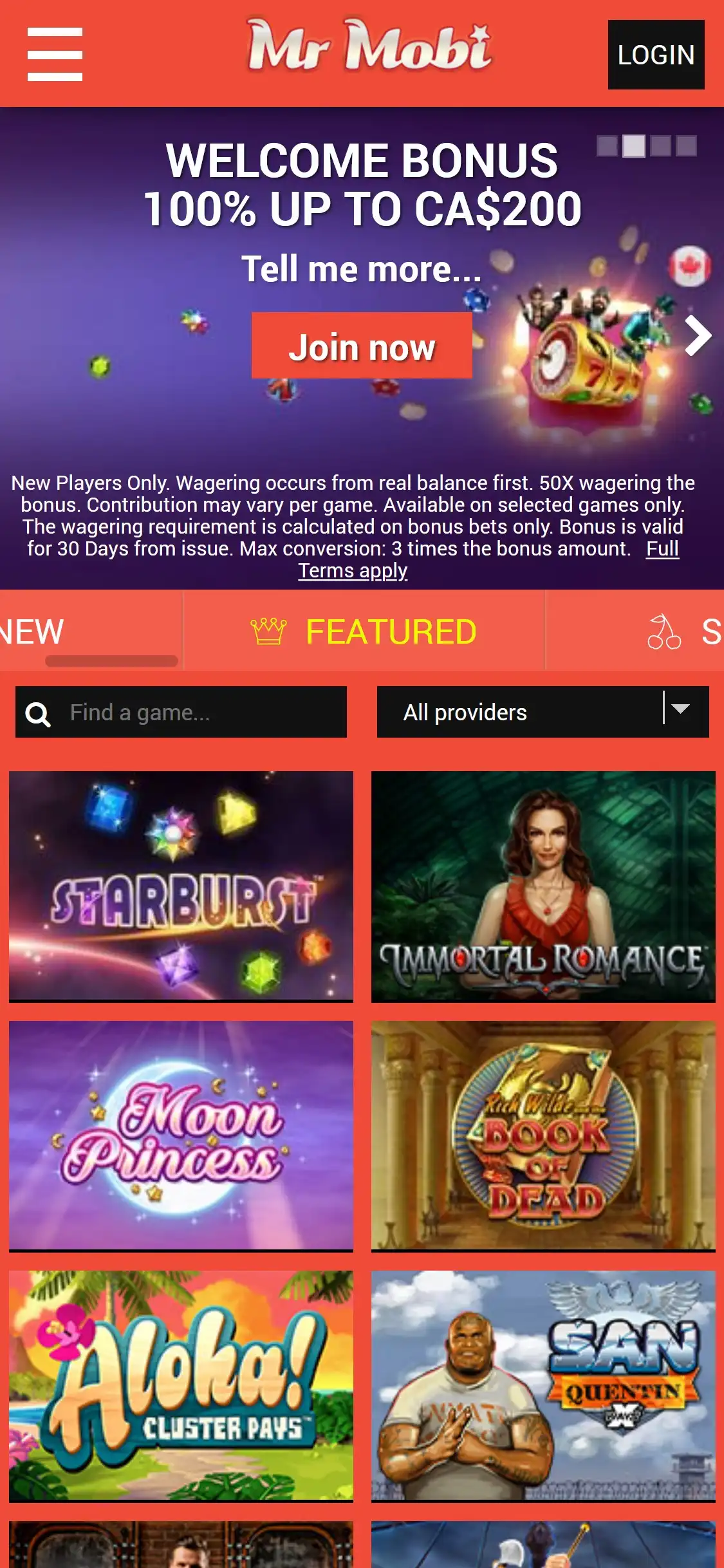 Mr Mobi Casino Mobile Review