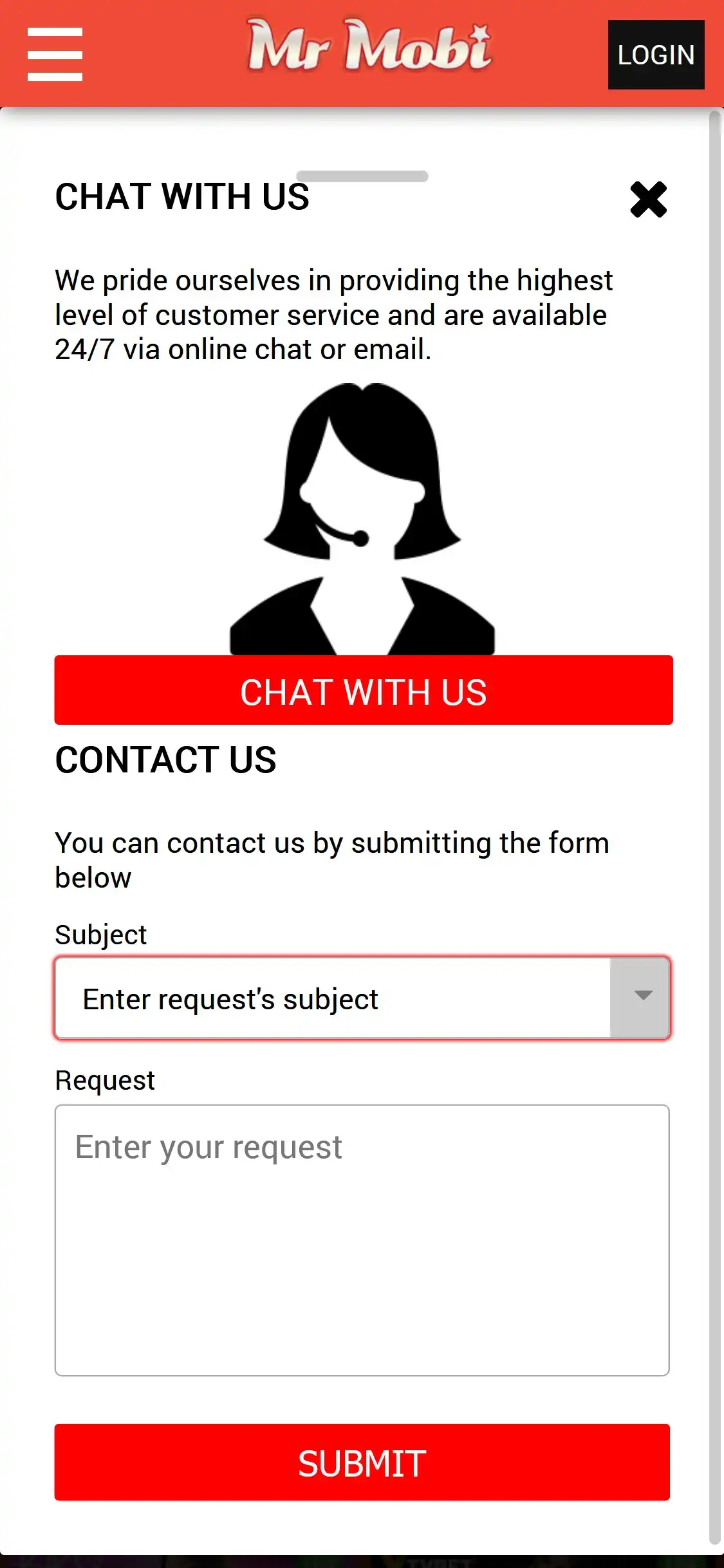 Mr Mobi Casino Mobile Support Review