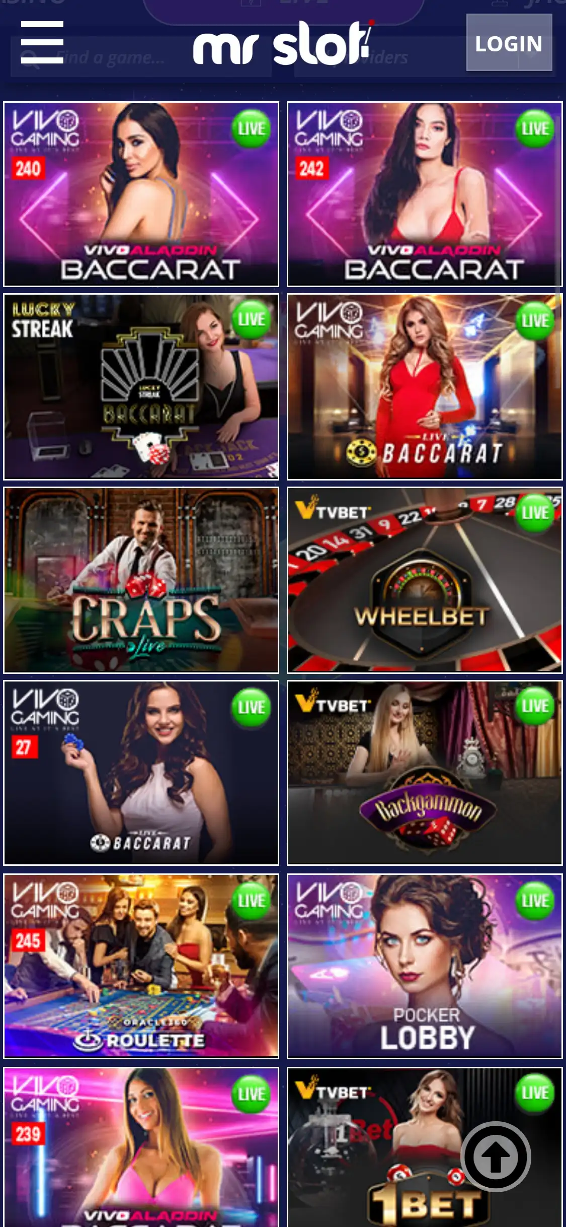 Mr Slot Casino Mobile Live Dealer Games Review