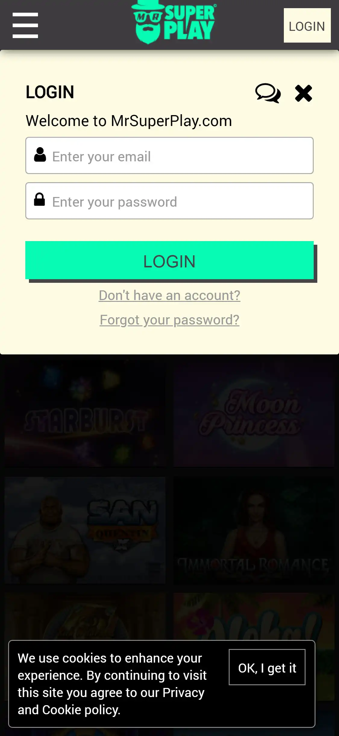 MrSuperPlay Casino Mobile Login Review