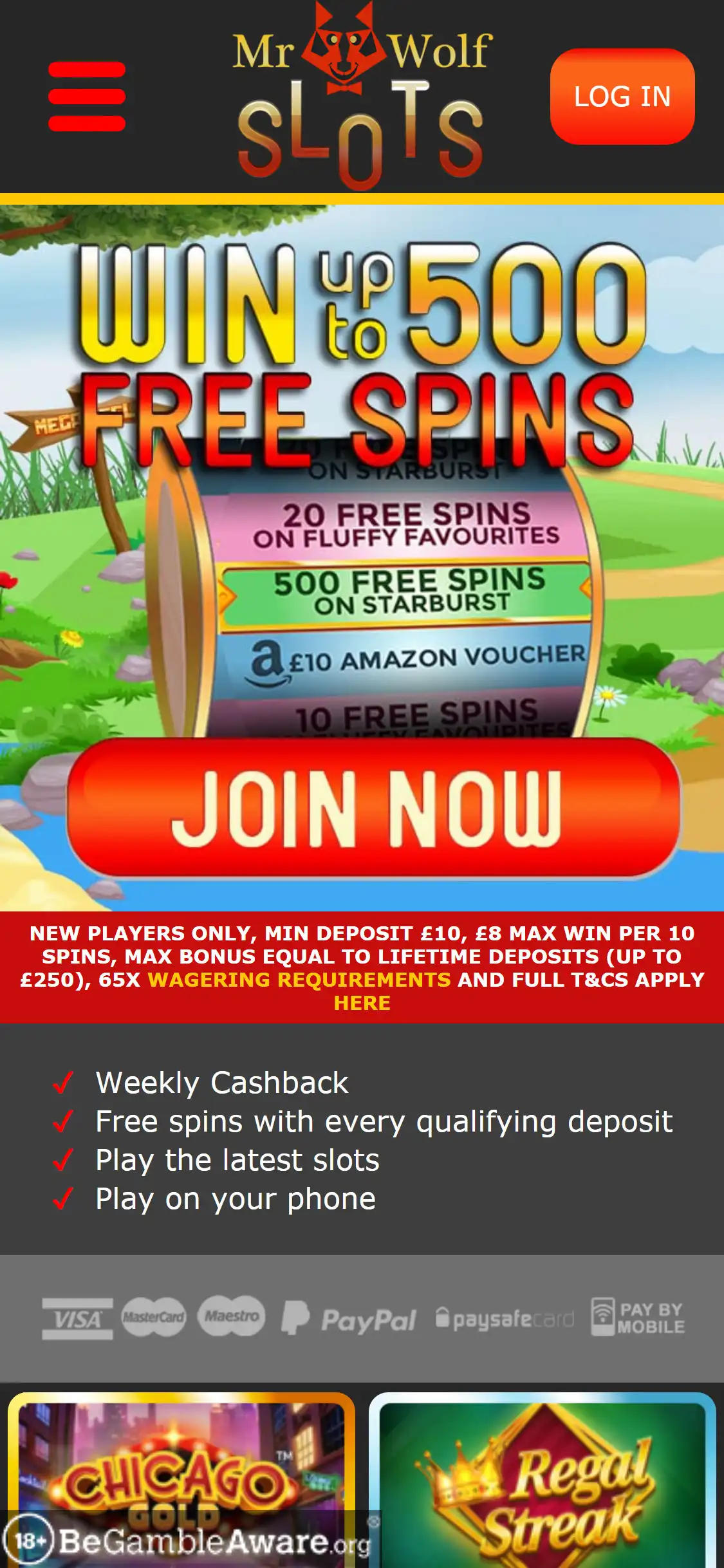 Mr Wolf Slots Casino Mobile Review