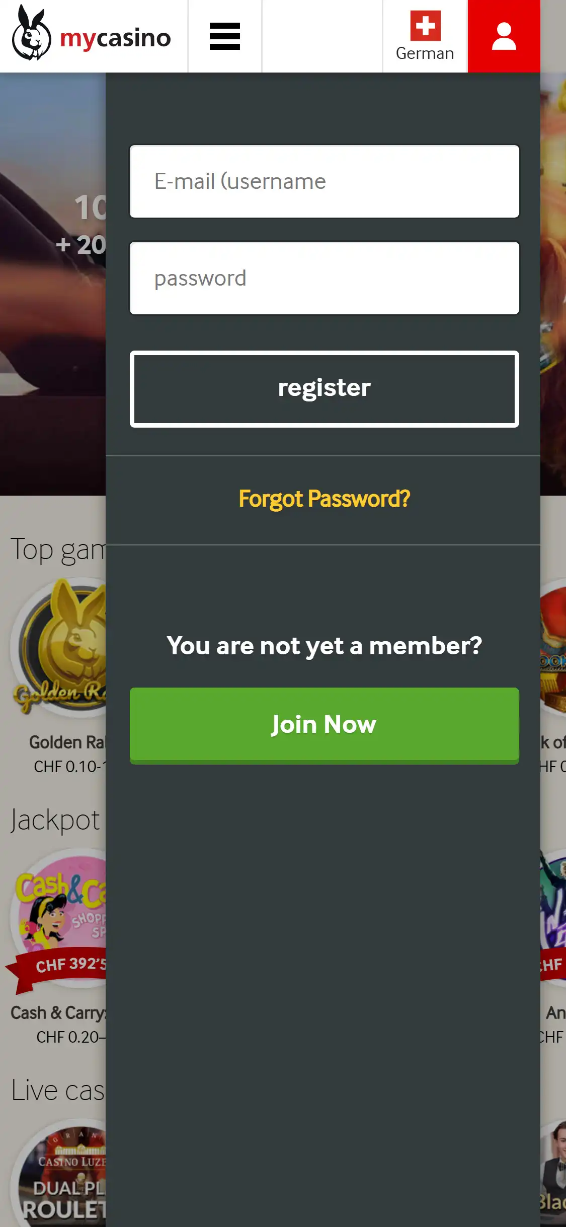 mycasino Mobile Login Review