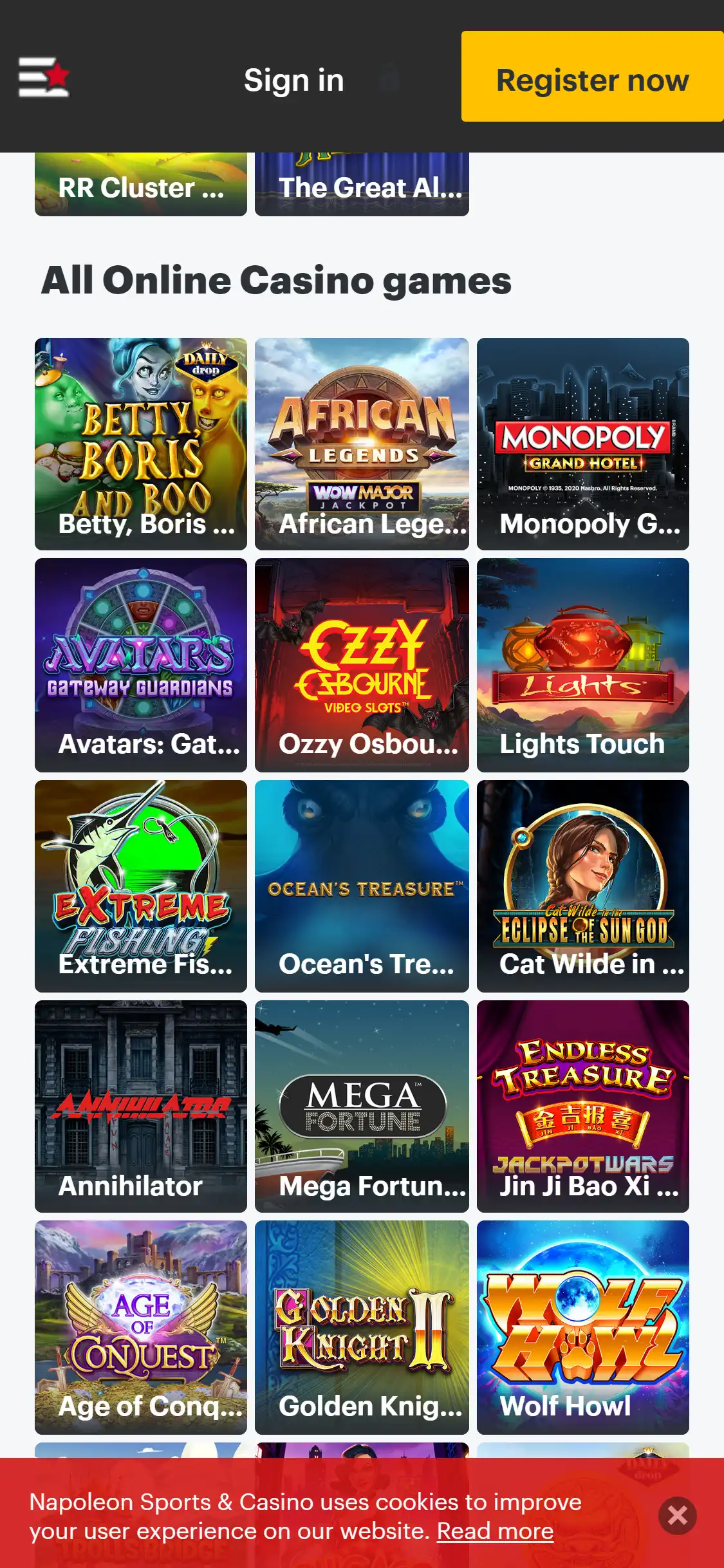 Napoleon Games Mobile Games Review
