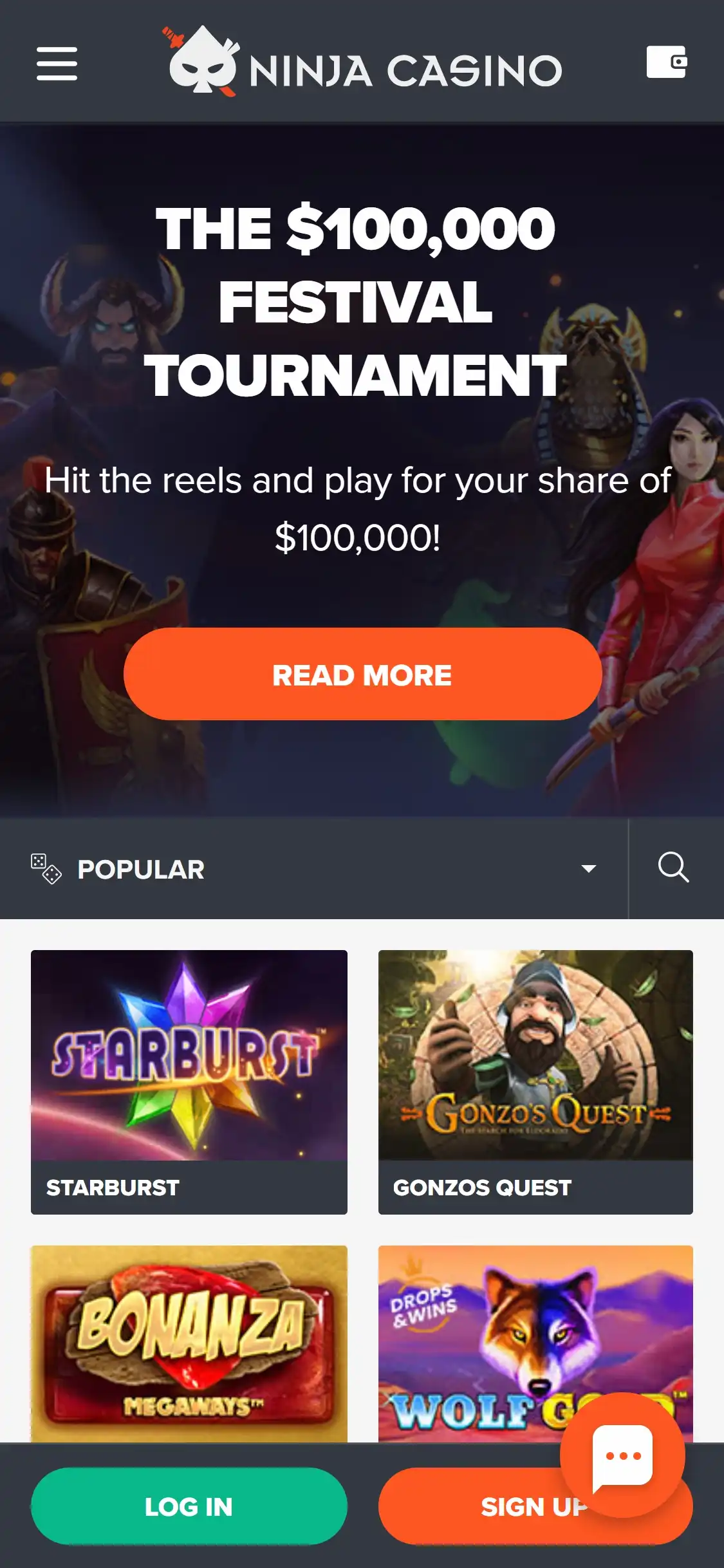 Ninja Casino Mobile Review