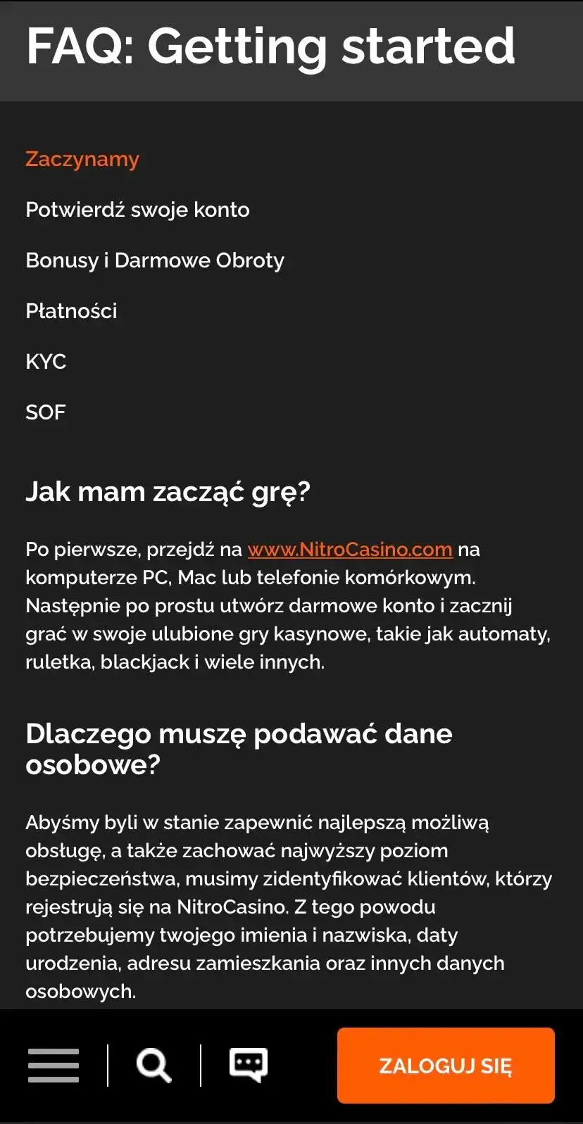 Nitro Casino Mobile Review