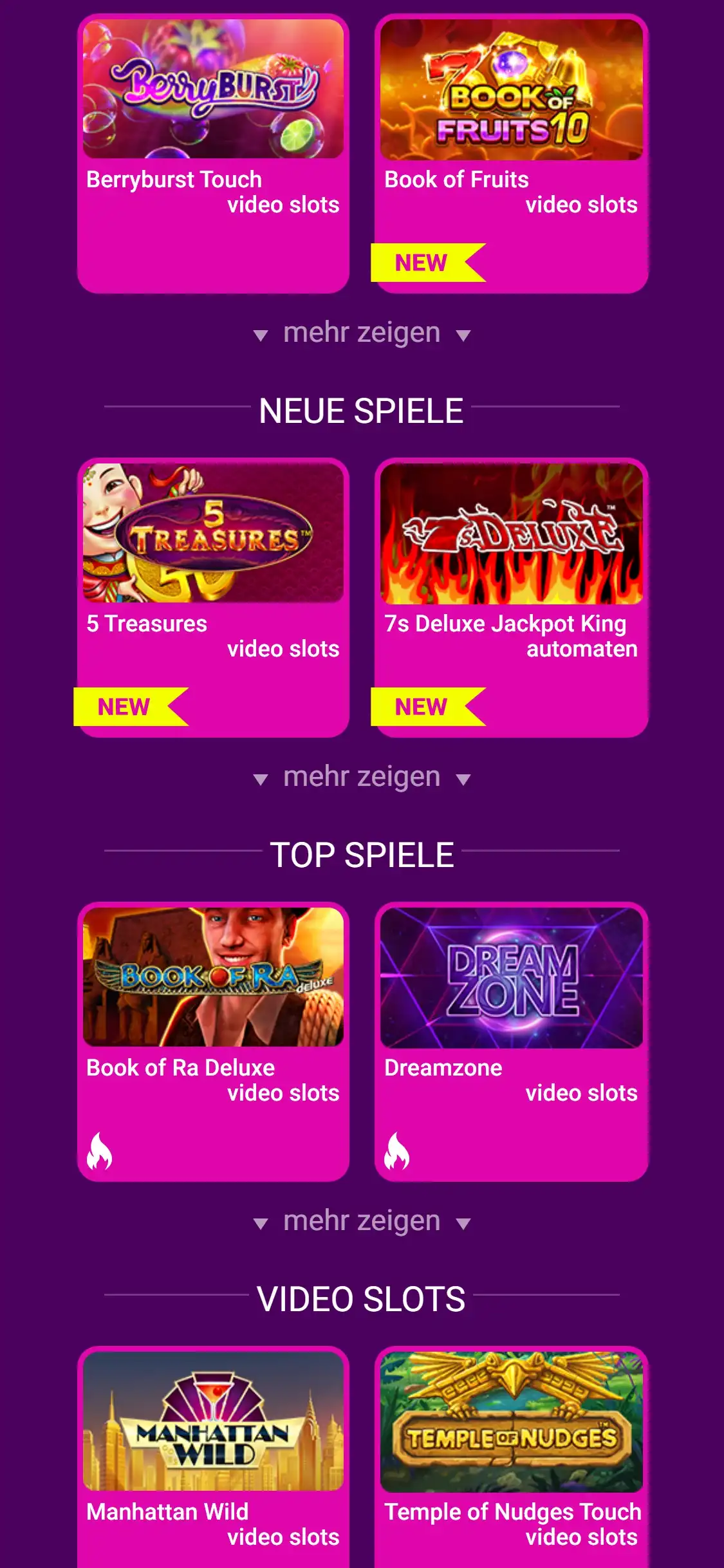 Nobonus Casino Mobile Games Review