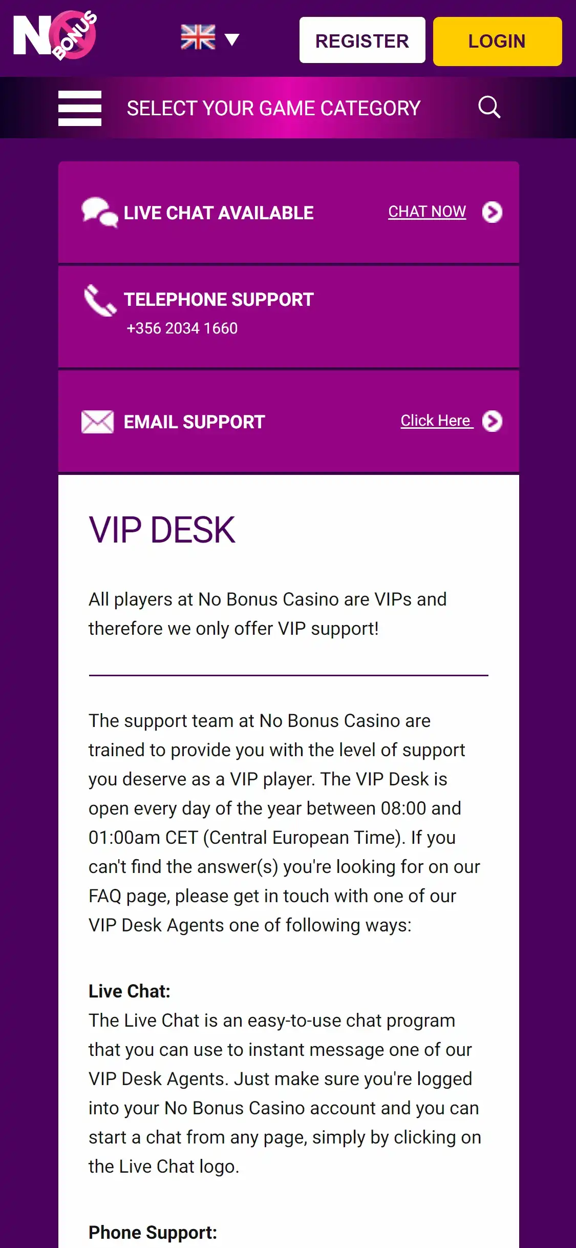 Nobonus Casino Mobile No Deposit Bonus Review