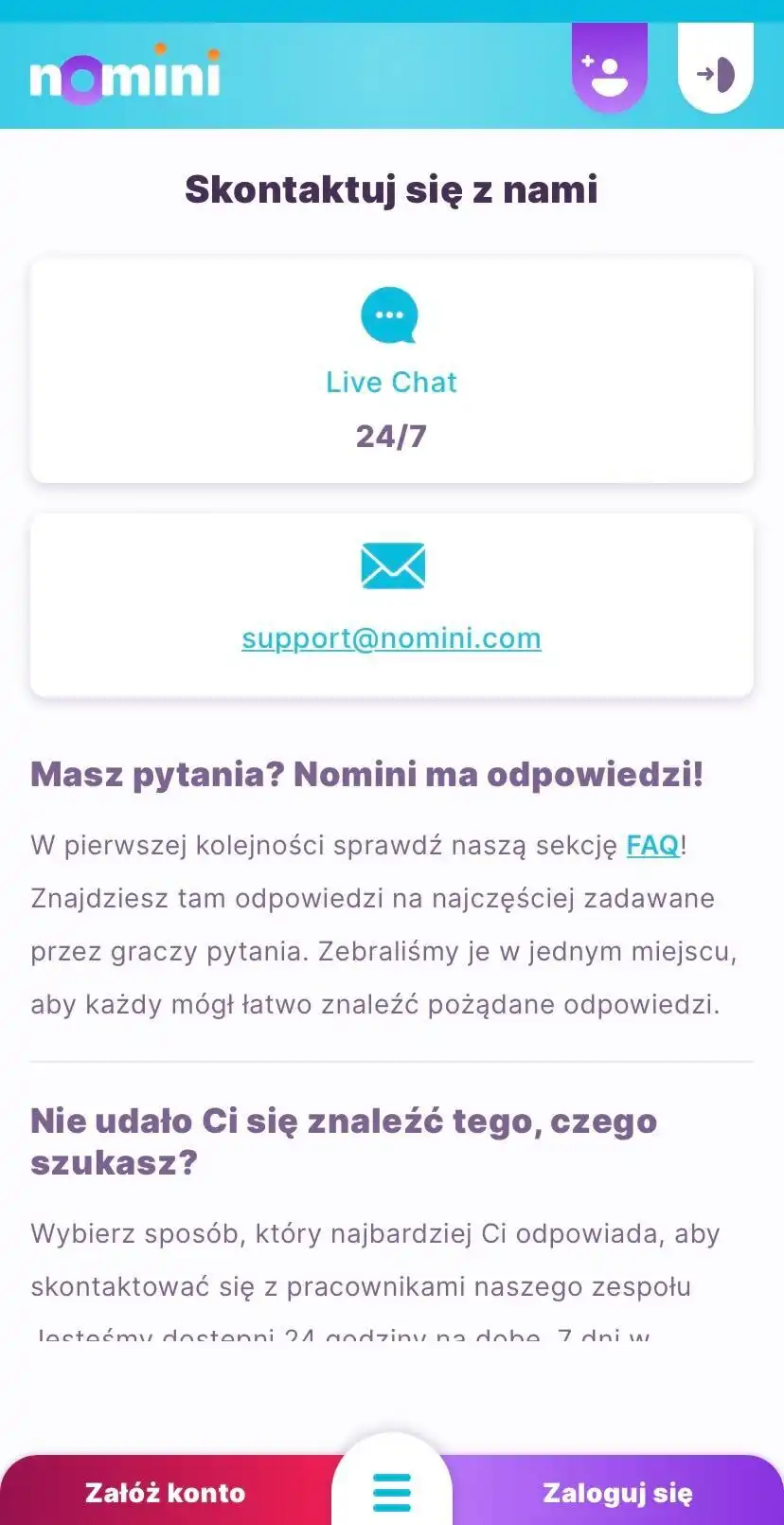 Nomini Casino Mobile Review