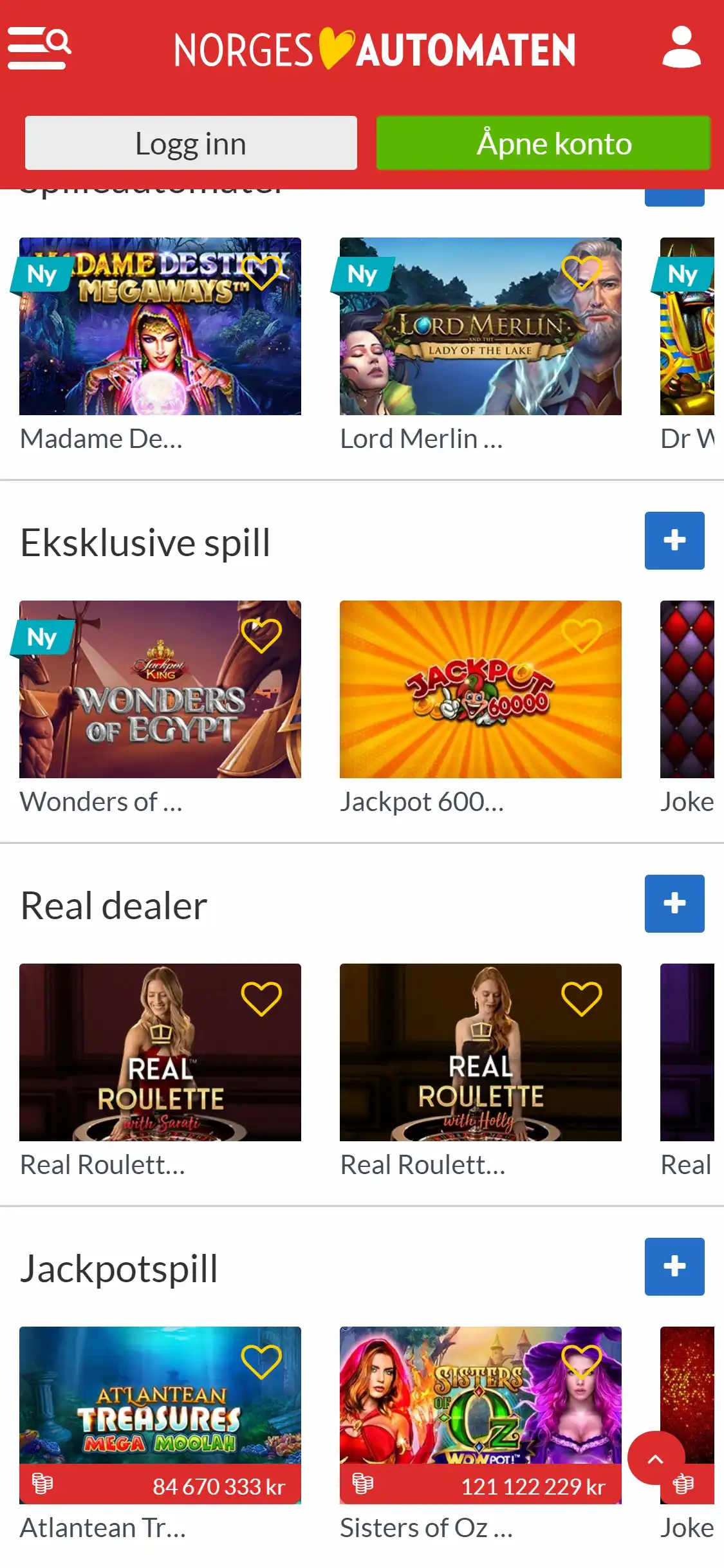 NorgesAutomaten Casino Mobile Games Review